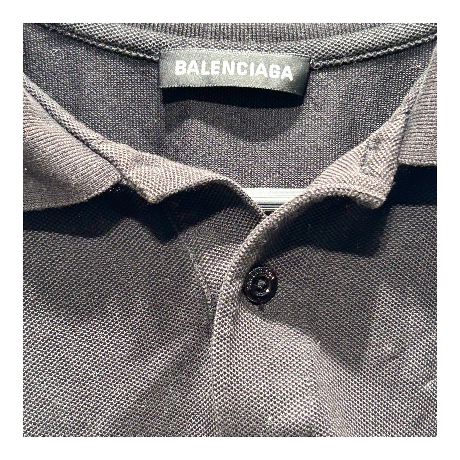 BALENCIAGA/Polo Shirt/M/Cotton/BLK/CAR METER GRAPHIC view 3