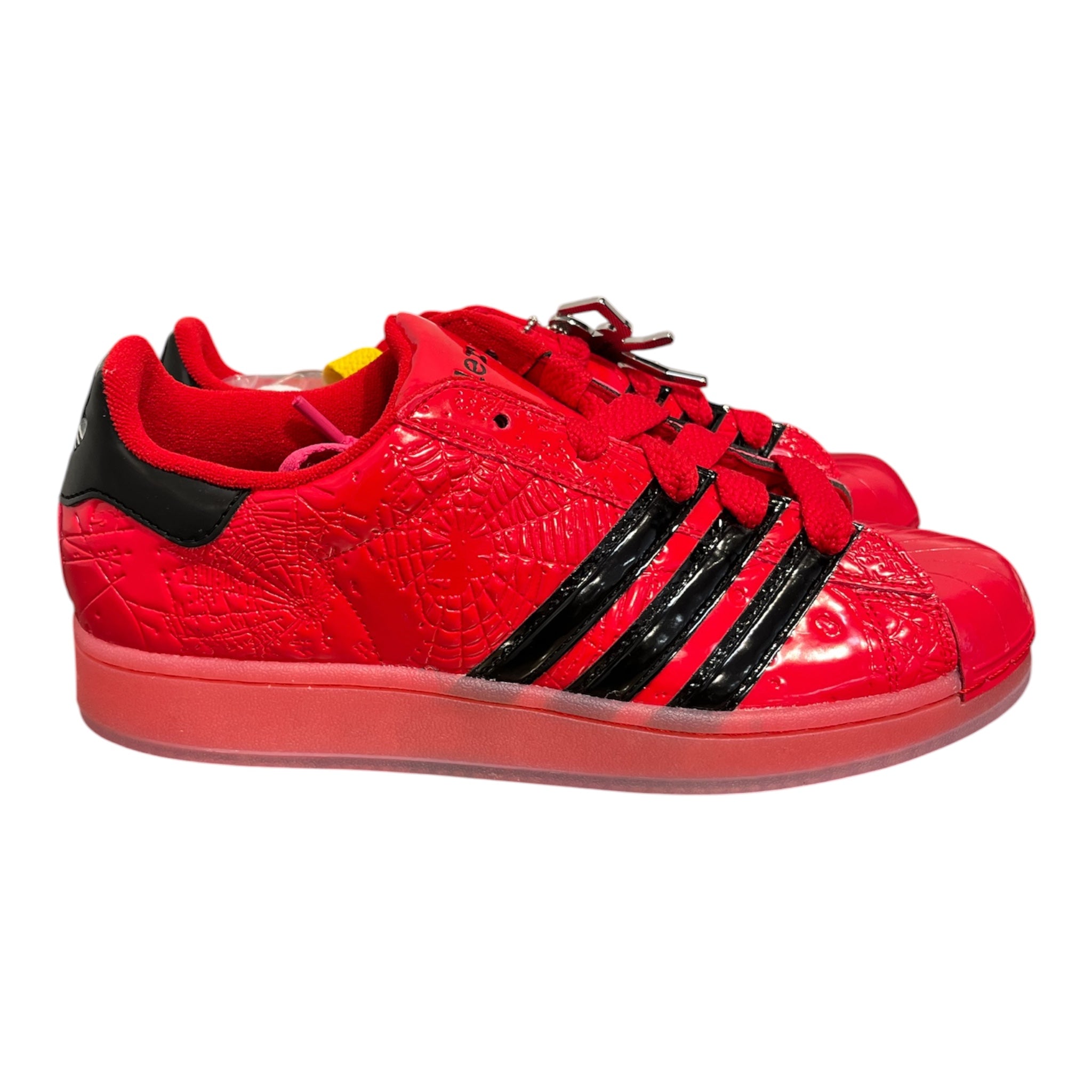 adidas/Sp5der/Low-Sneakers/US 10/Leather/RED/RED SUPERSTAR SP5DER view 2