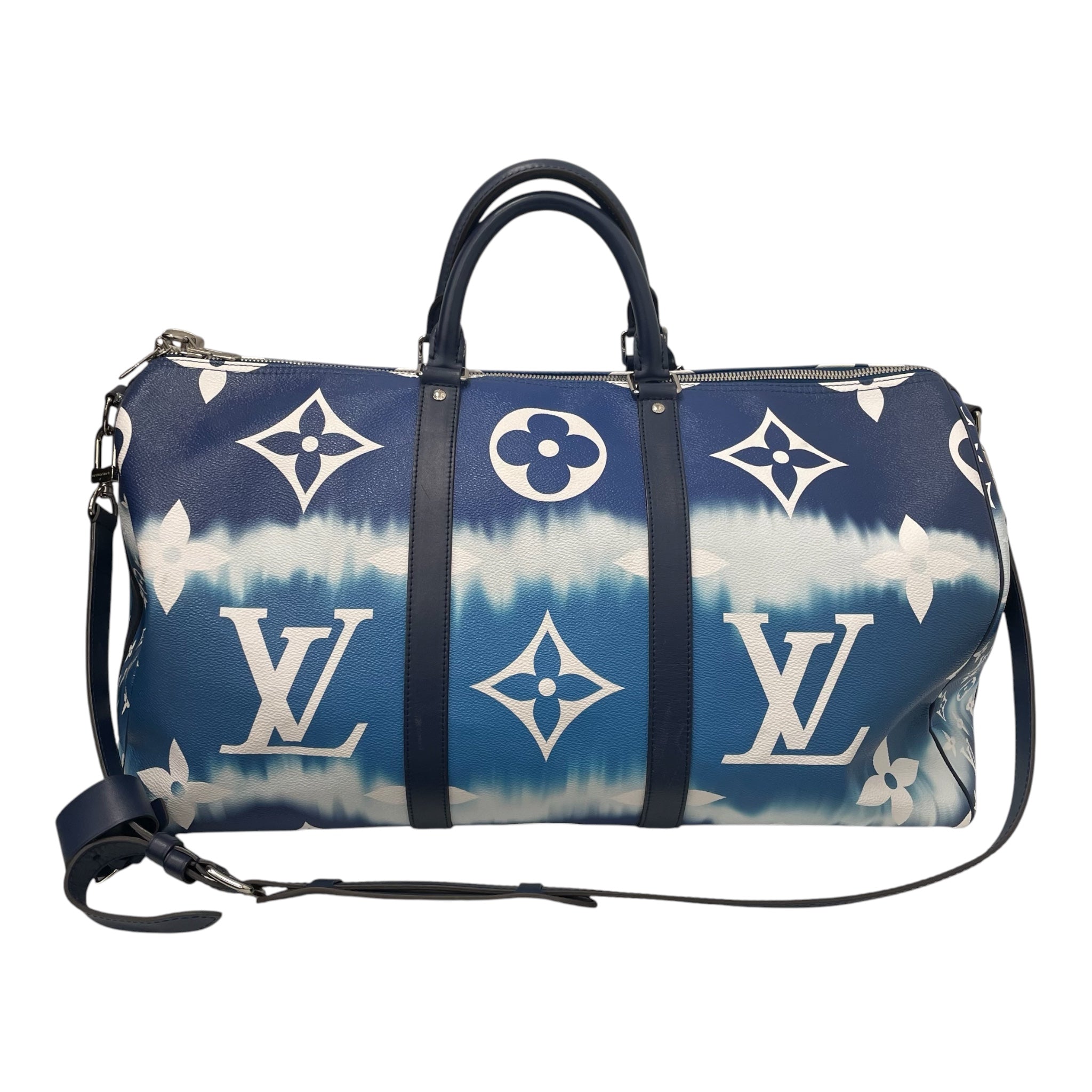 LOUIS VUITTON/Luggage/Monogram/Leather/BLU/BLUETIEDYE view 2