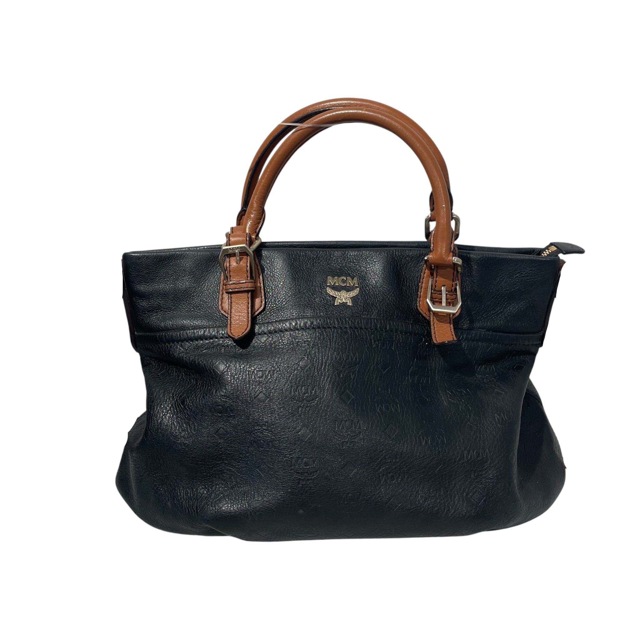 MCM/Hand Bag/All Over Print/Leather/BLK/ view 1