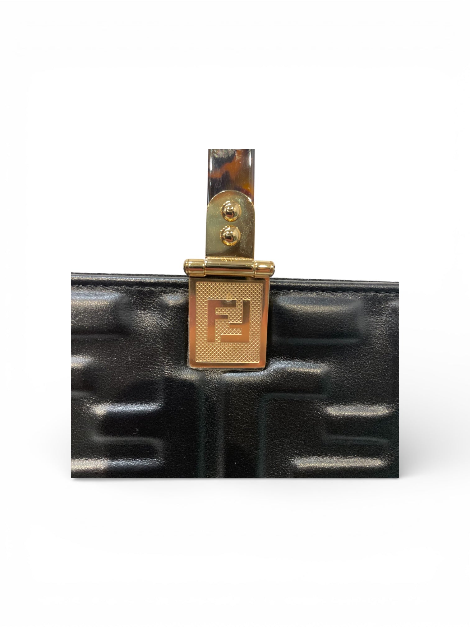 FENDI/Tote Bag/Monogram/Leather/BLK/Sunshine Medium Shopper view 6