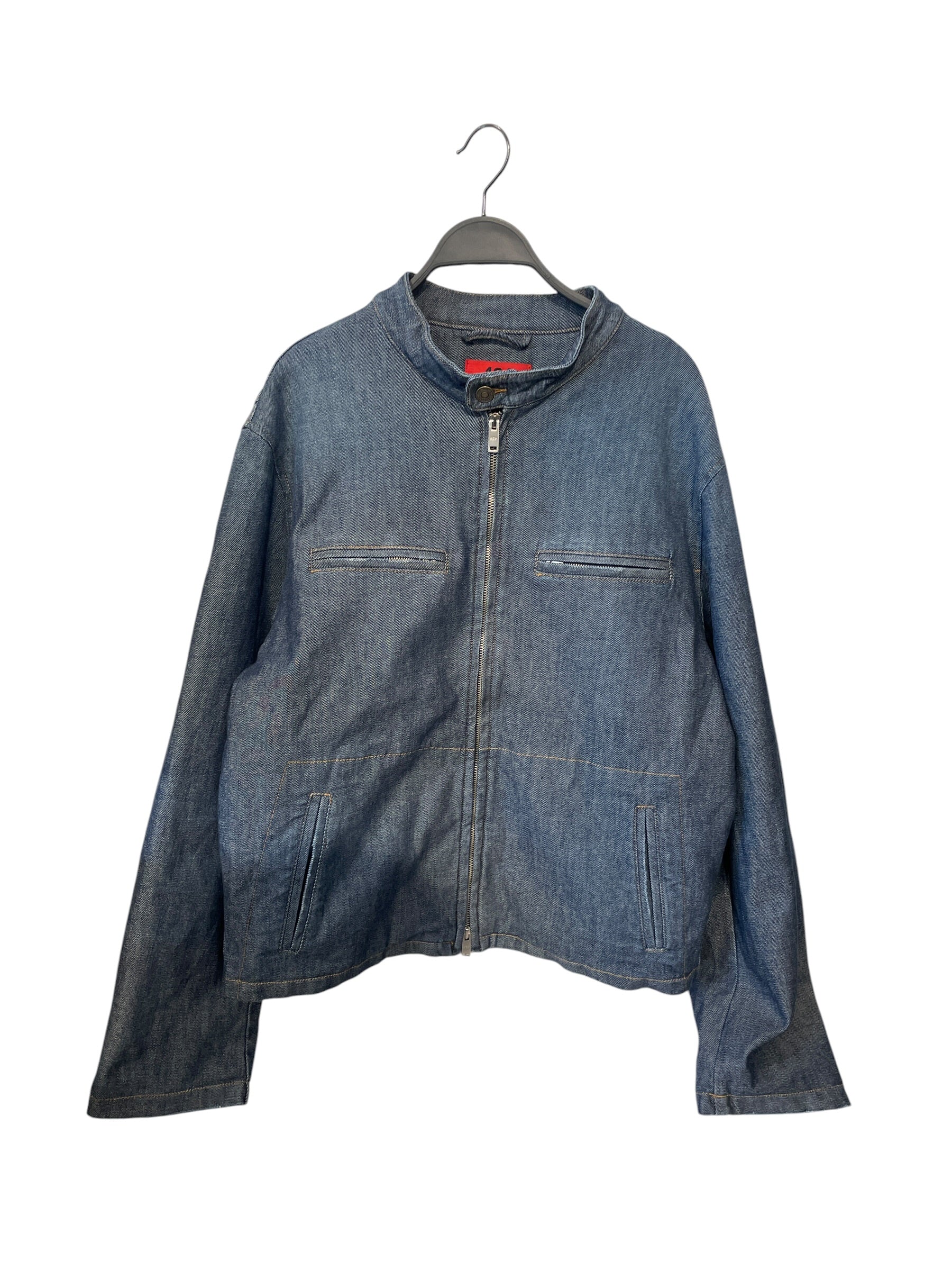 424(FourTwoFour)/Denim Jkt/L/Denim/IDG/SS24 DENIM CAFE RACER view 1