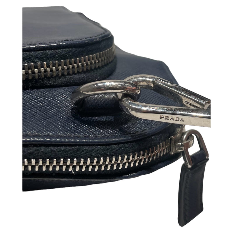 PRADA/Briefcase/M/Leather/NVY/Saffiano Travel Briefcase