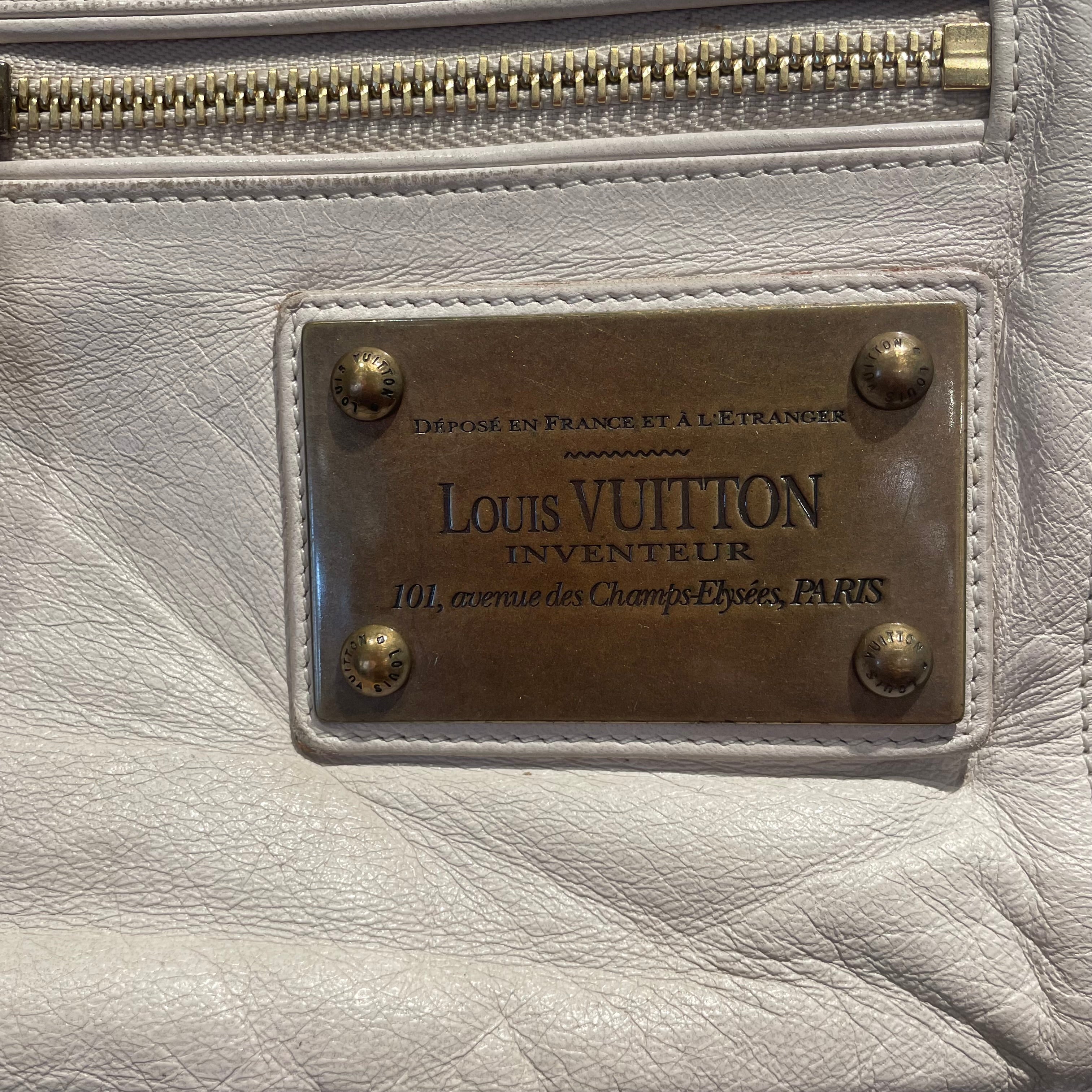 LOUIS VUITTON/Bag/Leather/WHT/Rivieting Bag view 7
