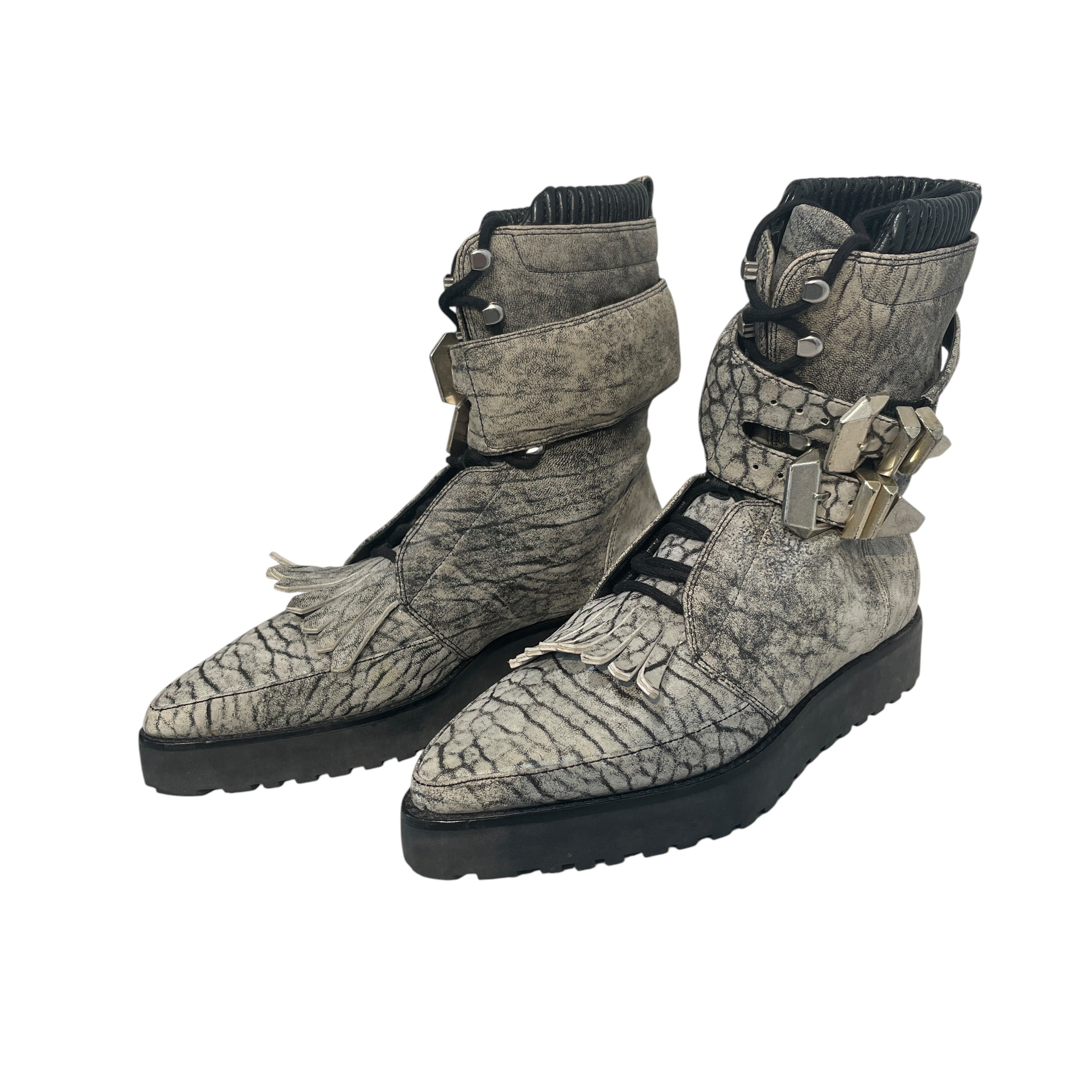 Alexander Wang/Boots/EU 38/Leather/SLV/Frankie Creeper Boots view 2