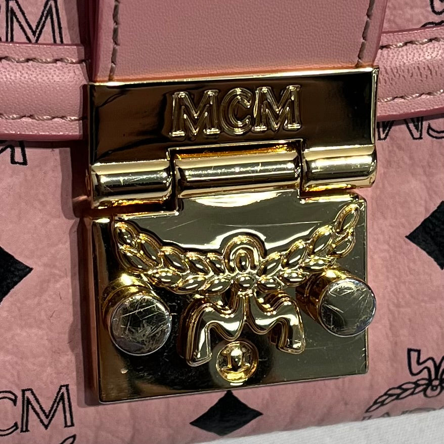 MCM/Cross Body Bag/Monogram/Leather/PNK/ view 4