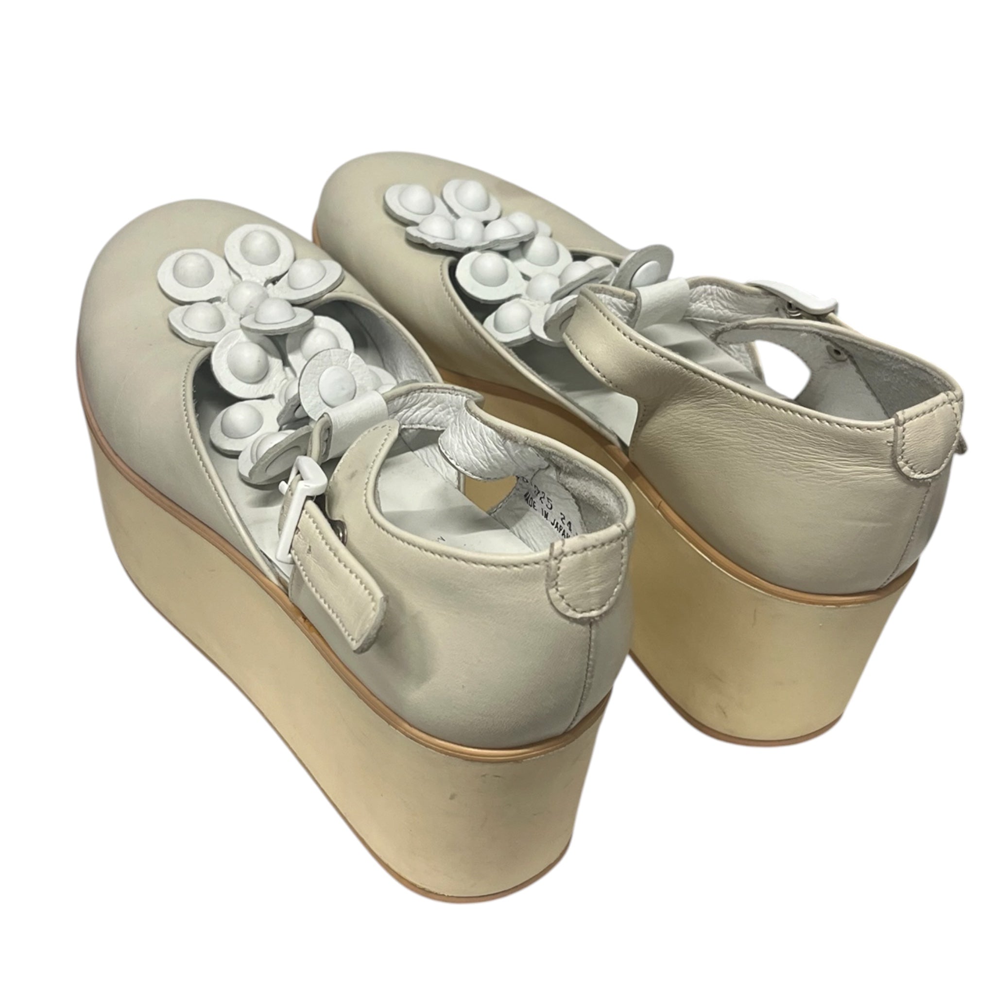 TOKYO BOPPER/Sandals/US 8/Leather/CRM/PLATFORM FLOWER SHOES view 2