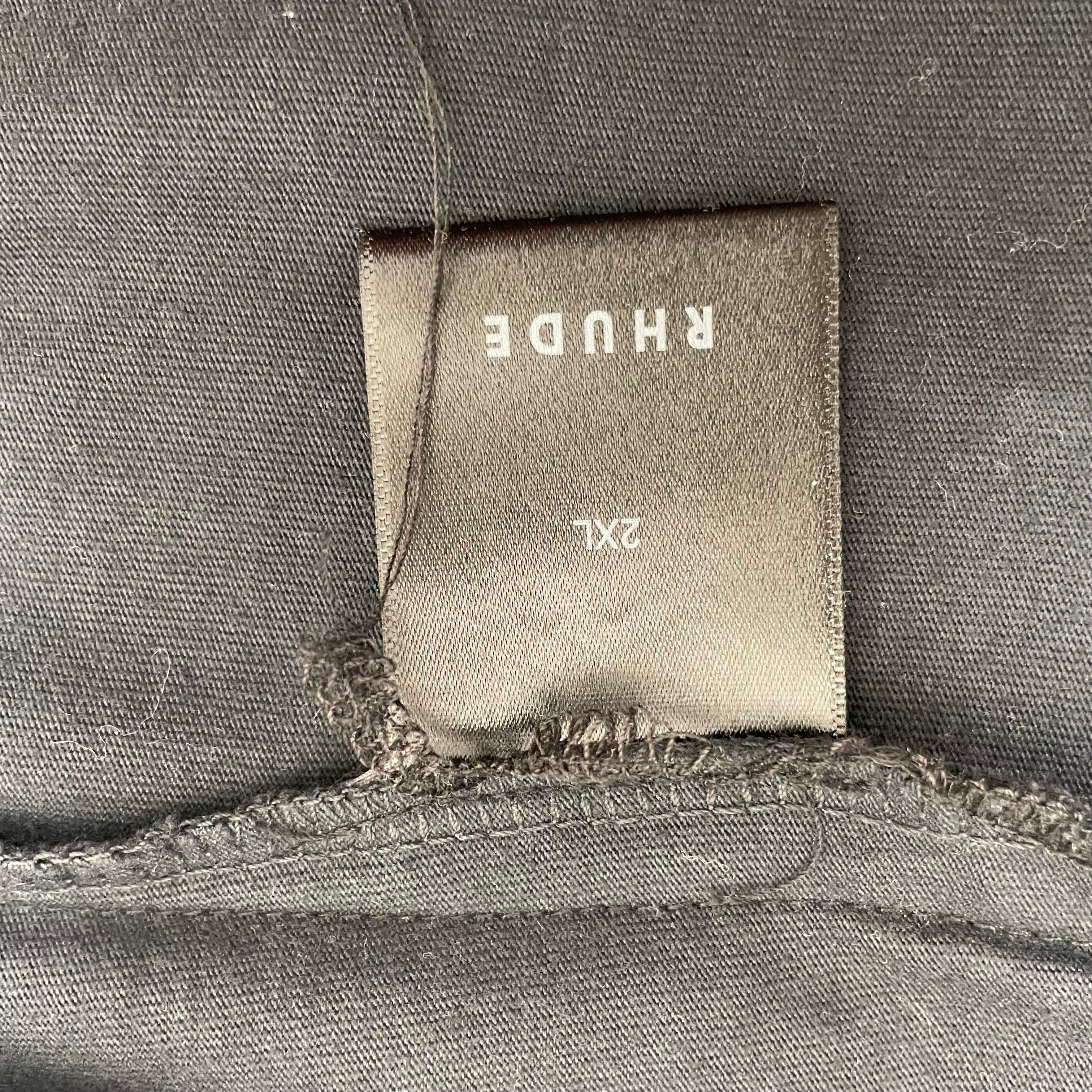 RHUDE/LS T-Shirt/XXL/Cotton/BLK/ view 5