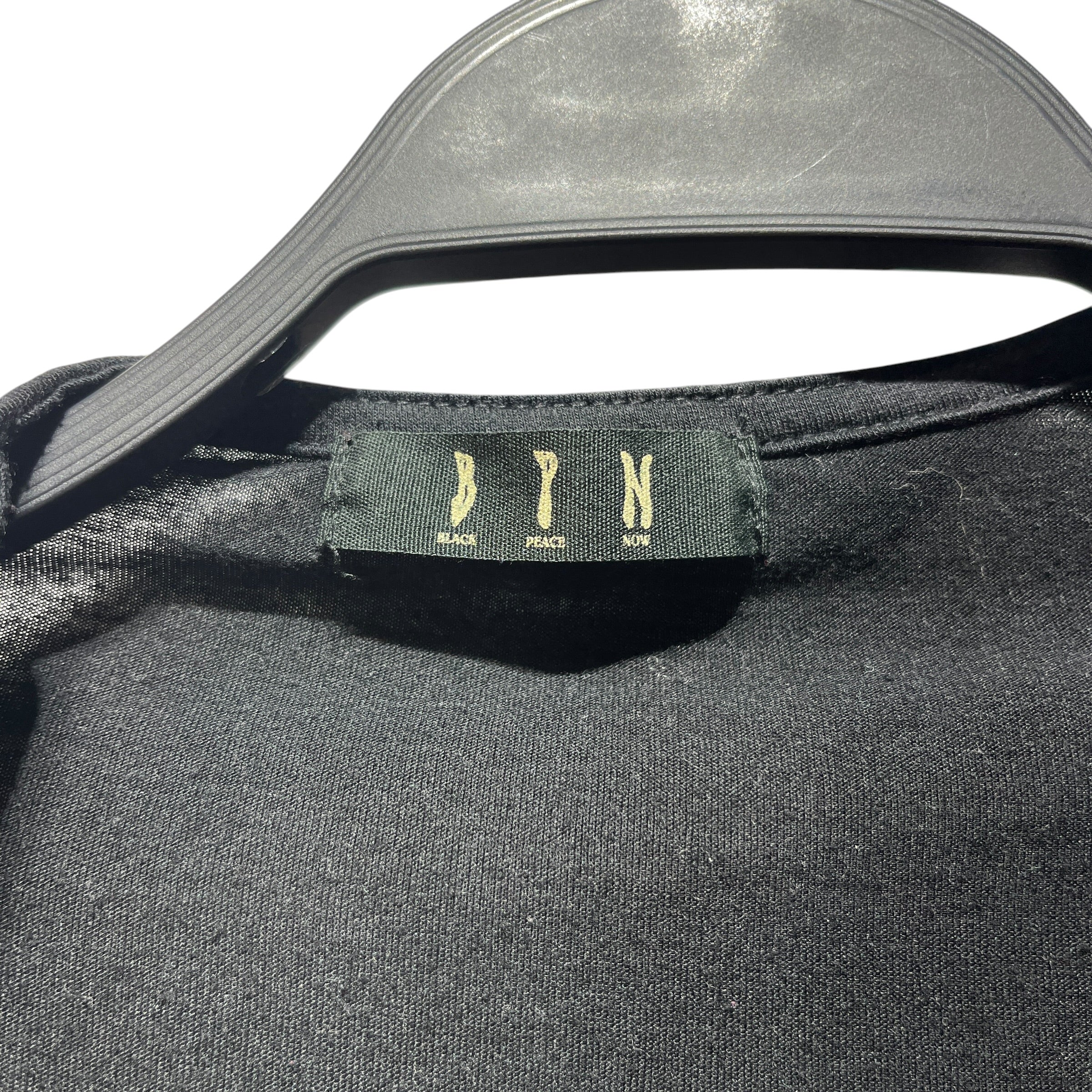 BLACK PEACE NOW/LS Dress/M/Cotton/BLK/Asymetrical Cut view 3