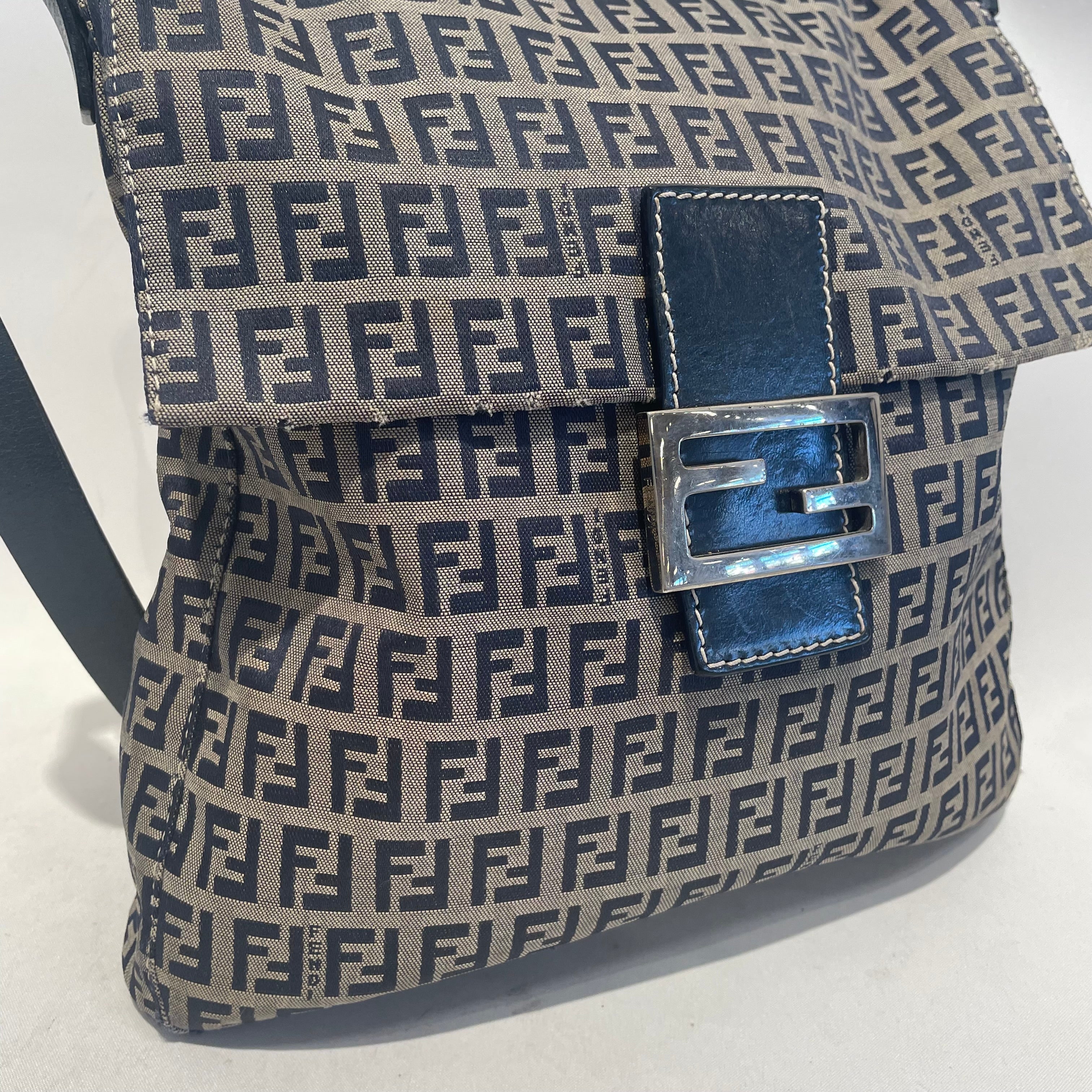 FENDI/Bag/Monogram/Cotton/NVY/mama baguette shoulder bag view 5