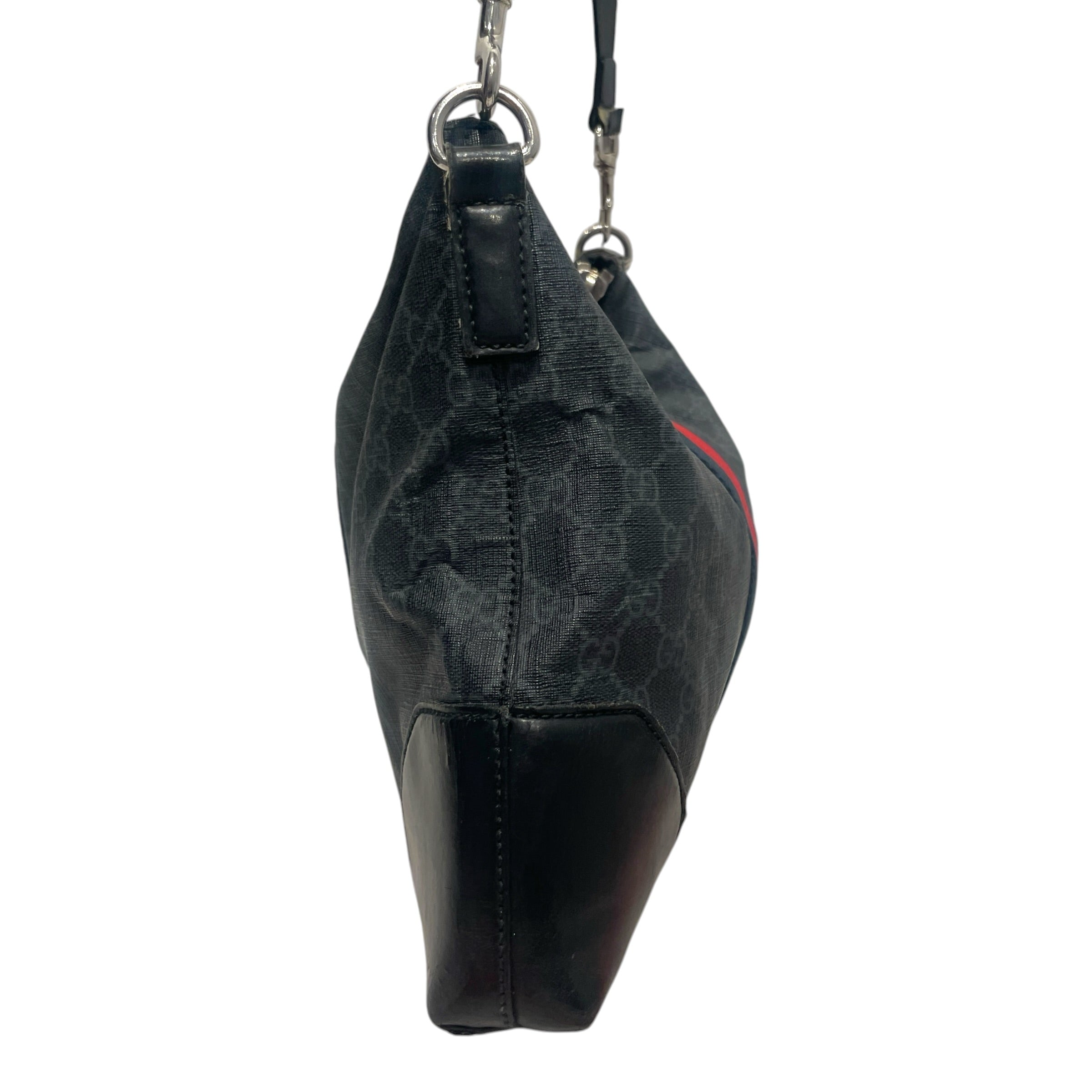 GUCCI/Cross Body Bag/Monogram/Leather/BLK/Soft GG Supreme Appia Calfskin view 3