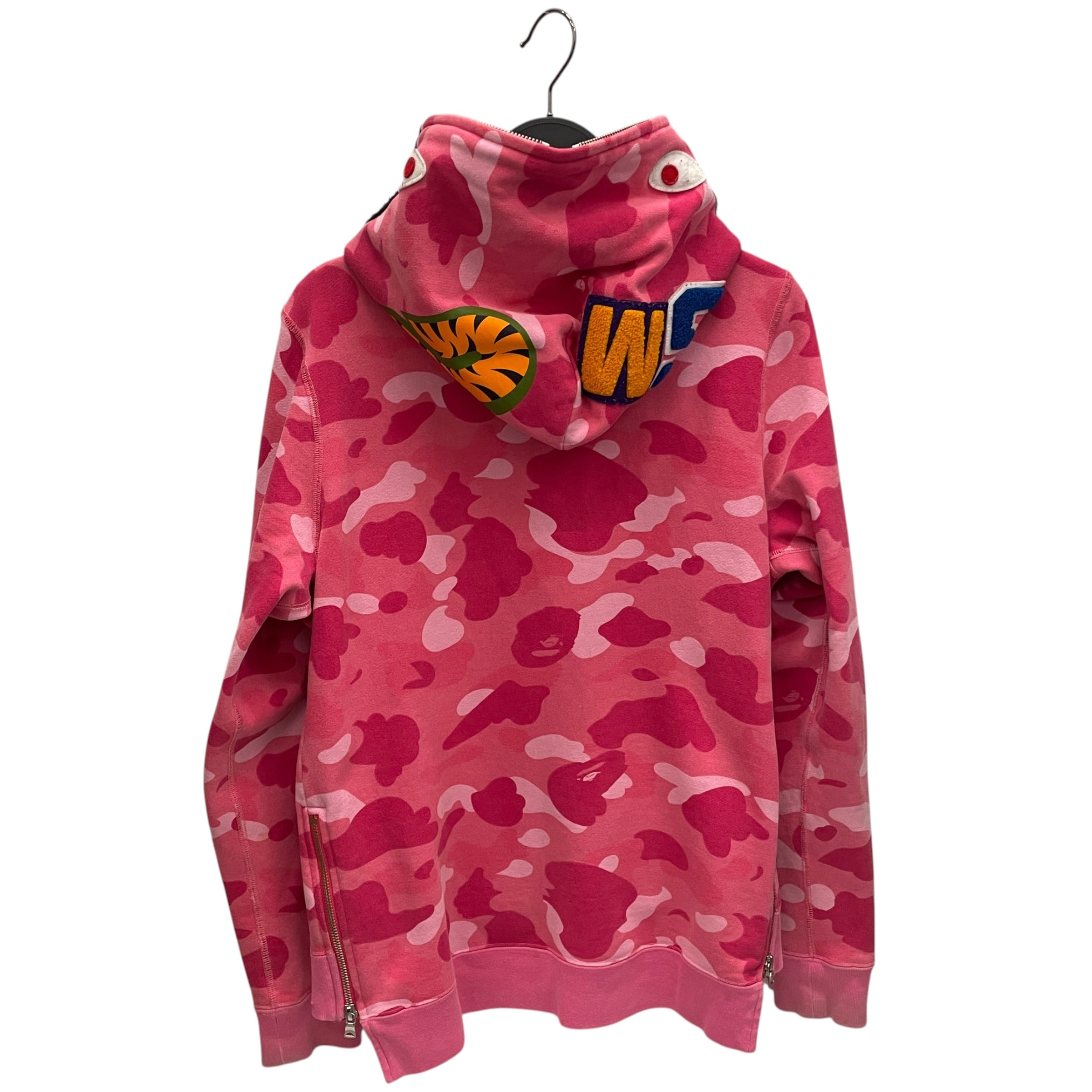 A BATHING APE/Zip Up Hoodie/XS/Camouflage/Cotton/PNK/FULL ZIP/SIDE ZIPS view 2
