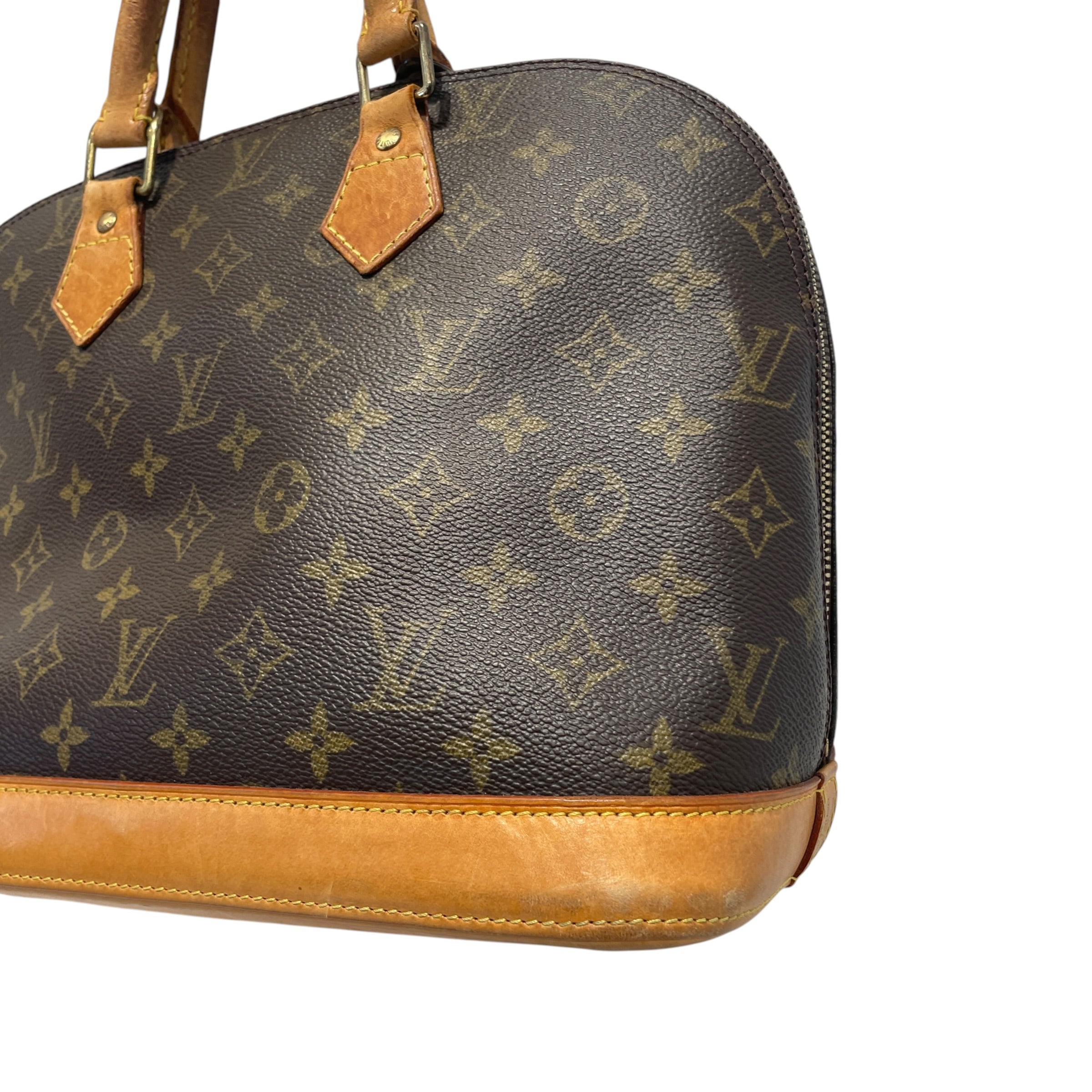 LOUIS VUITTON/Hand Bag/Monogram/Leather/BRW/Alma Handbag view 6