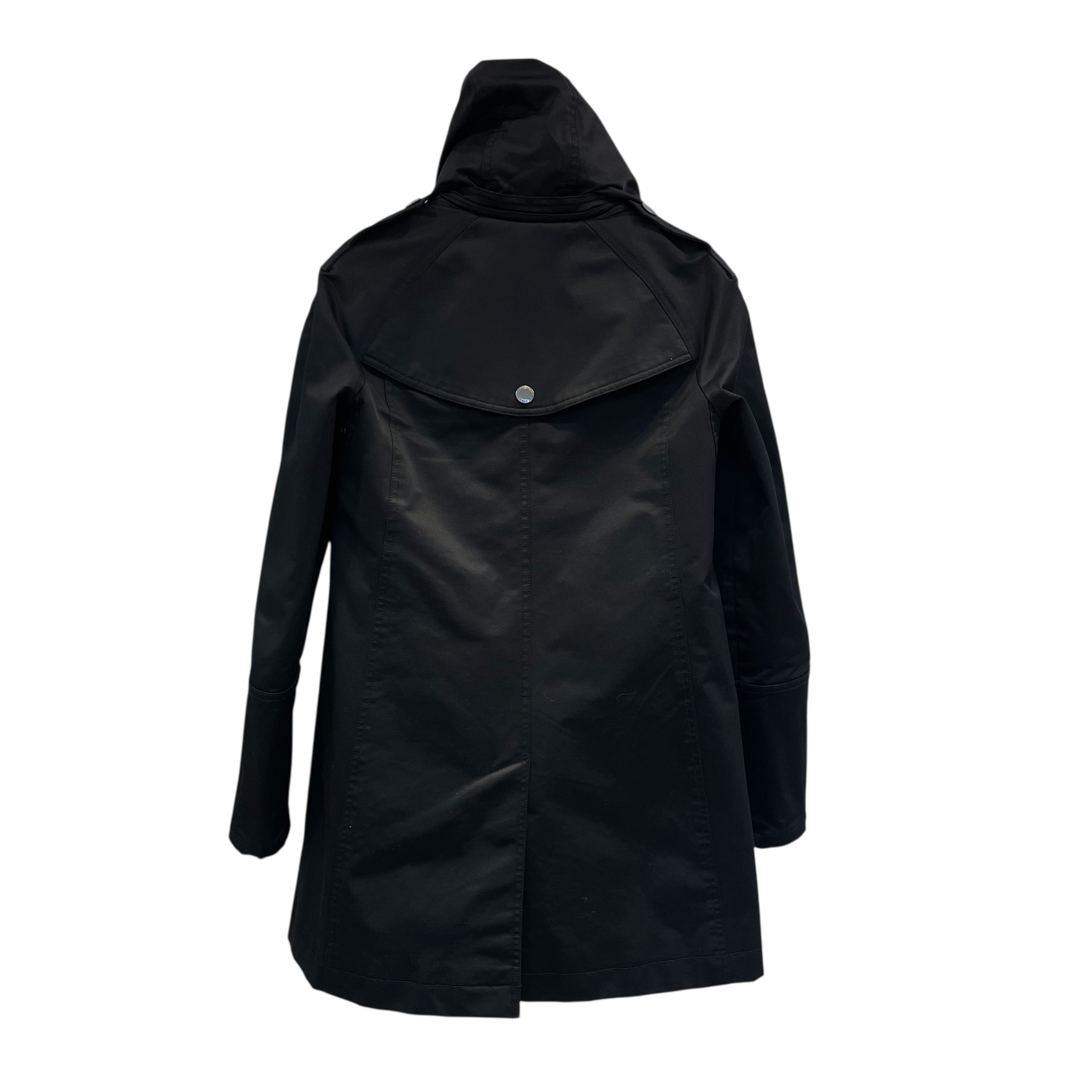 BURBERRY BRIT/Windbreaker/4/Cotton/BLK/HOODED W PLAID CUFFS view 2