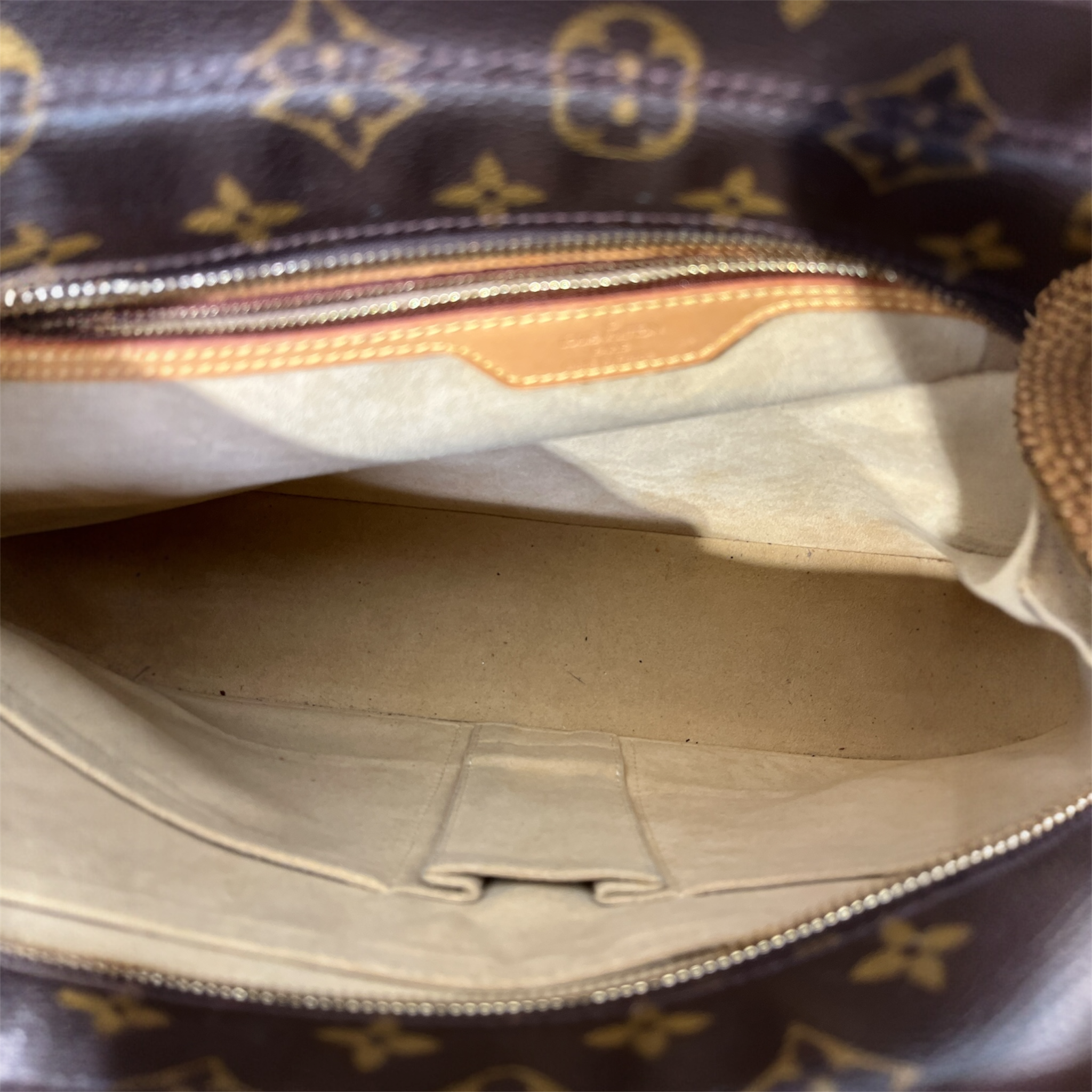 LOUIS VUITTON/Tote Bag/Monogram/Leather/BRW/CABAS MEZZO view 5
