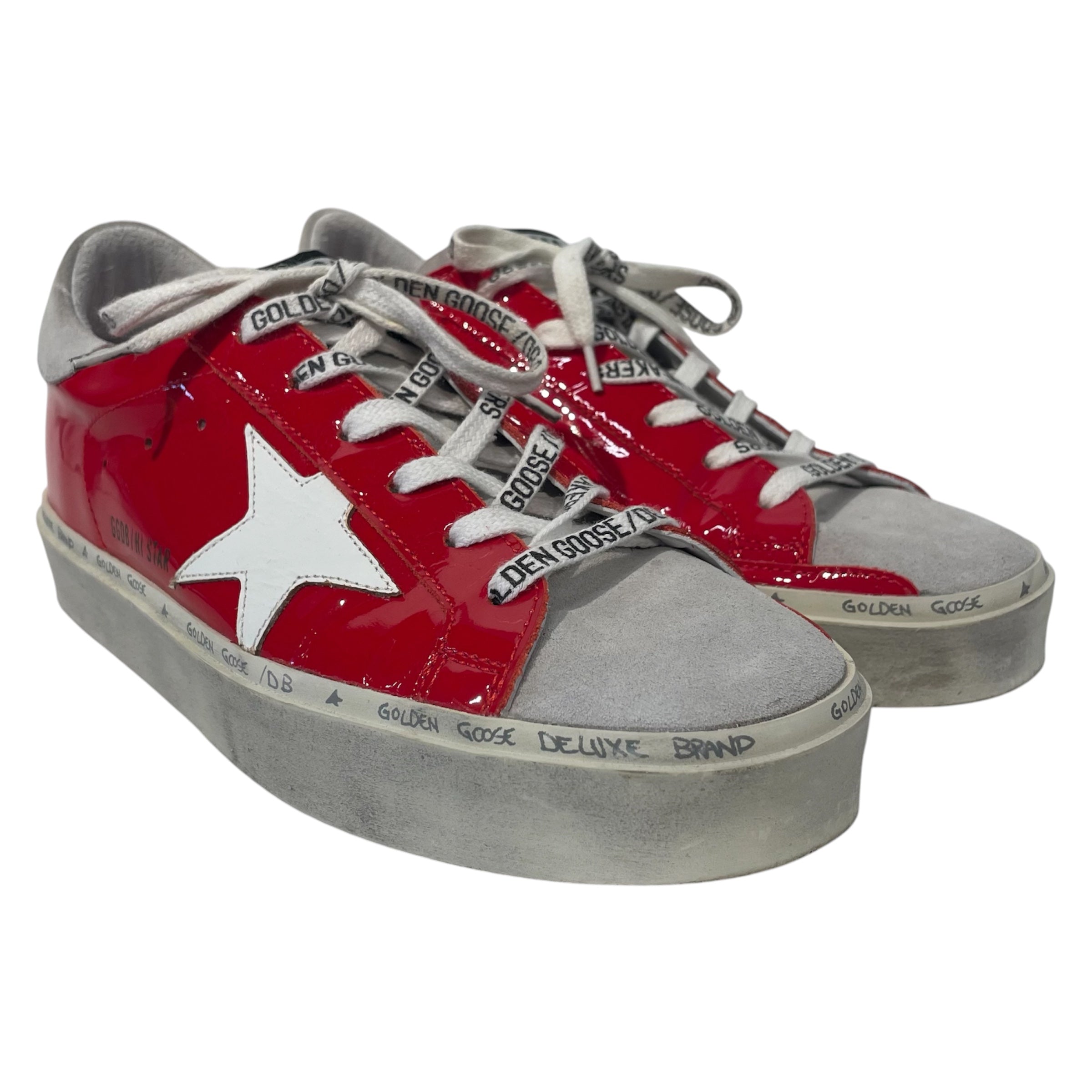GOLDEN GOOSE/Low-Sneakers/EU 38/Faux Leather/RED/ view 1