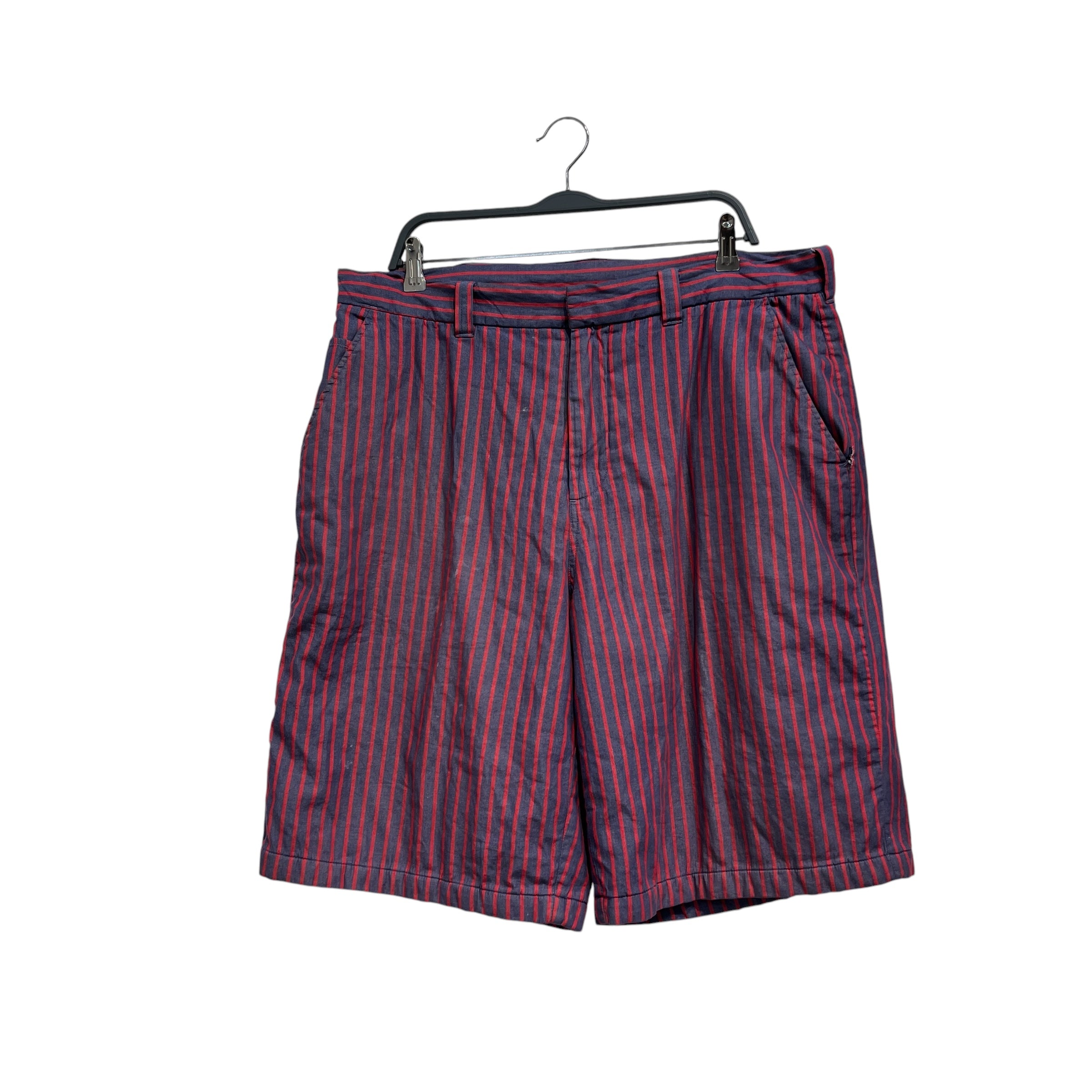 Supreme/MM6/Shorts/36/Cotton/NVY/Stripe/padded shorts view 1