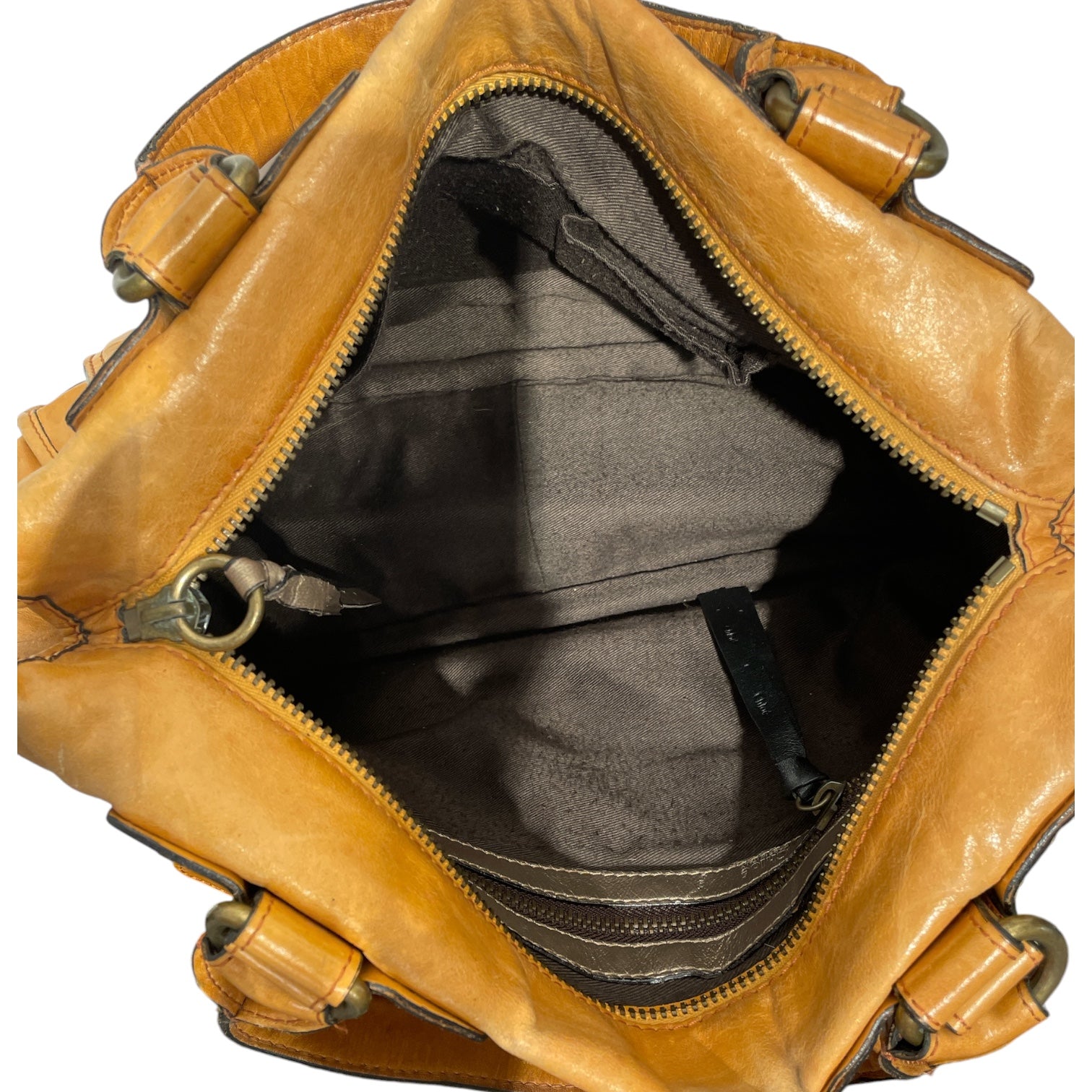 Chloe/Hand Bag/Leather/BEG/BAY SATCHEL BAG view 4