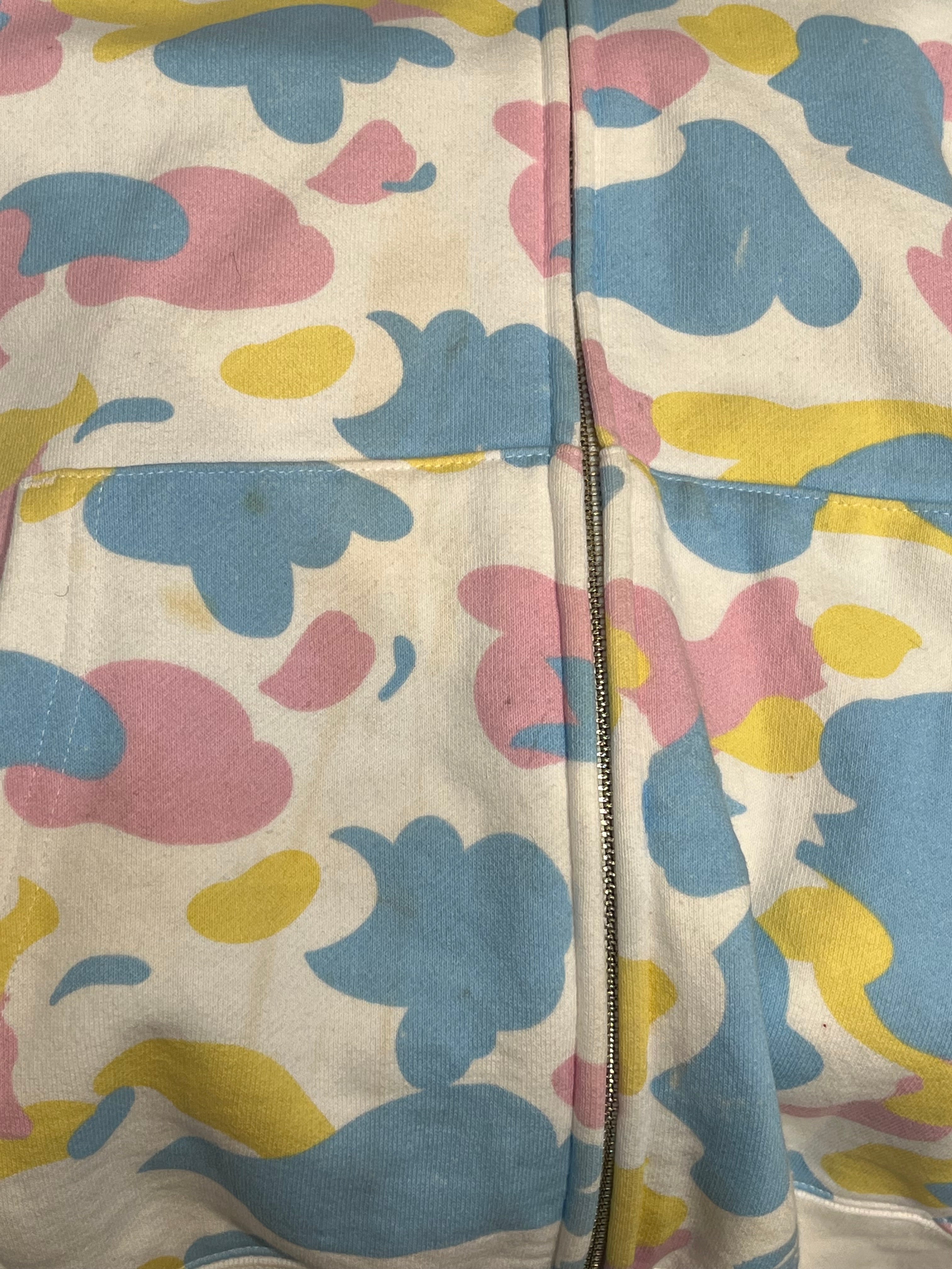 A BATHING APE/Zip Up Hoodie/L/Camouflage/Cotton/MLT/COTTON CANDY CAMO PONR view 7