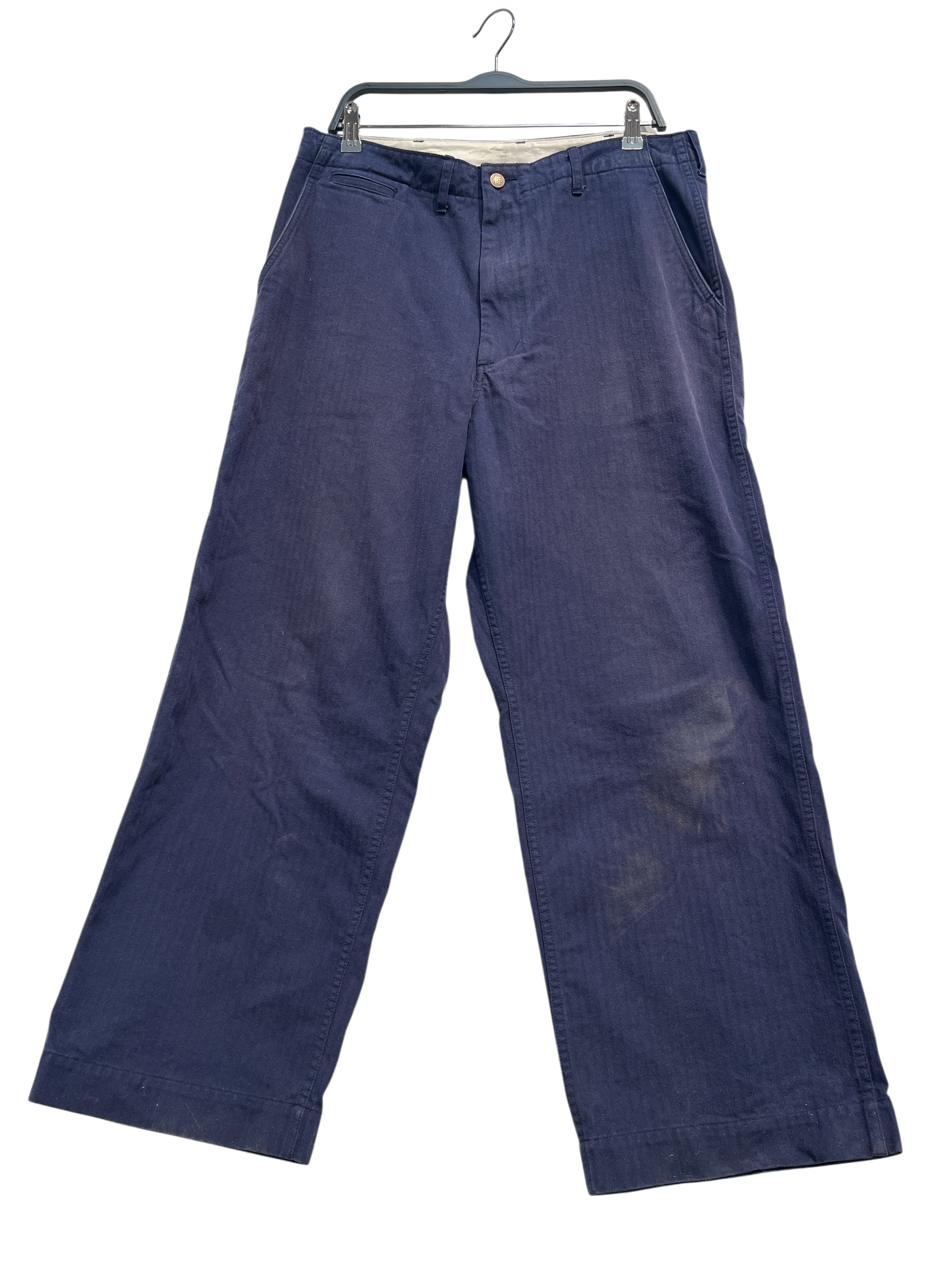 BEAMS/Pants/XL/Cotton/NVY/Stripe/HERRINGBONE WELT POCKET view 1