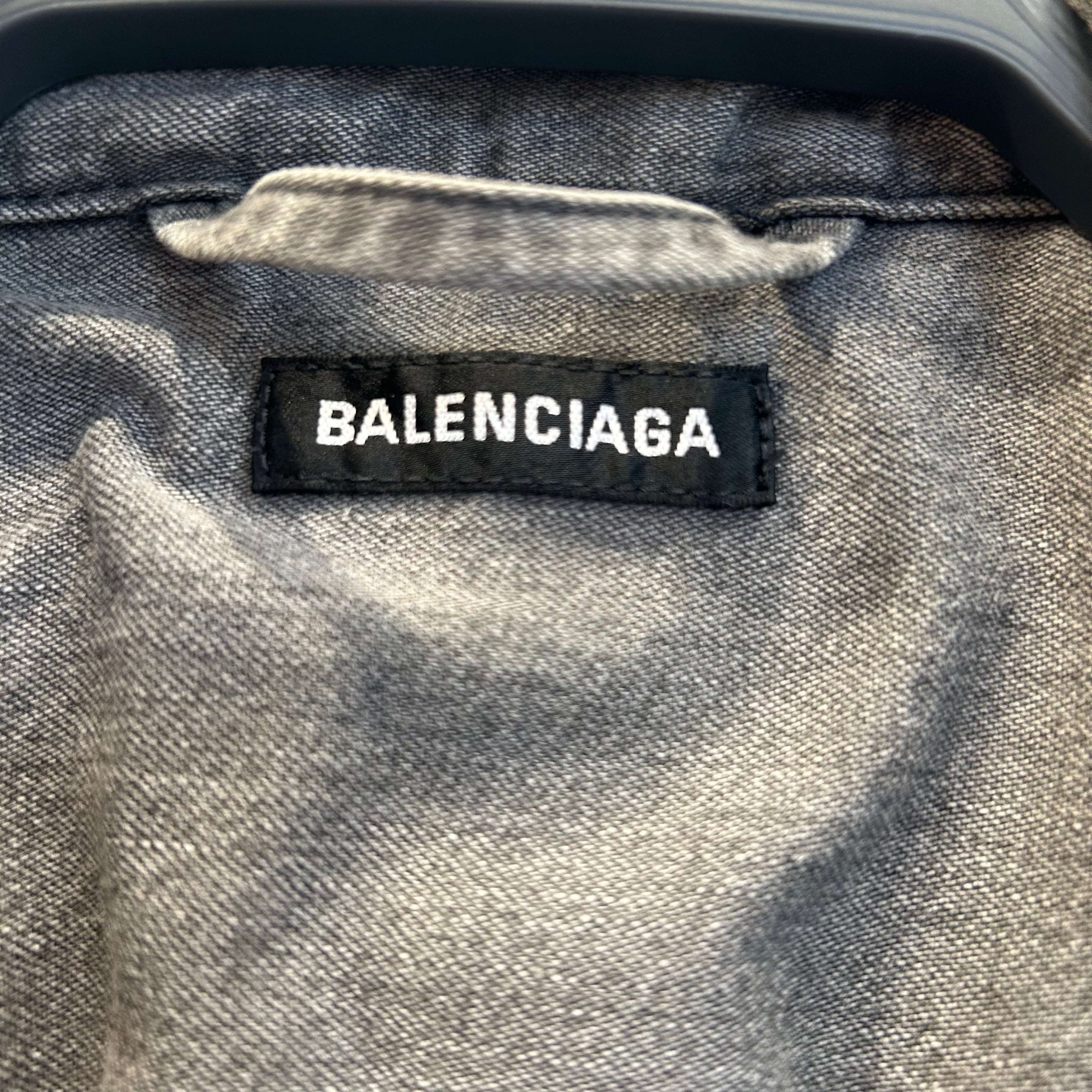 BALENCIAGA/Jacket/38/Cotton/GRN/Plaid/ view 3