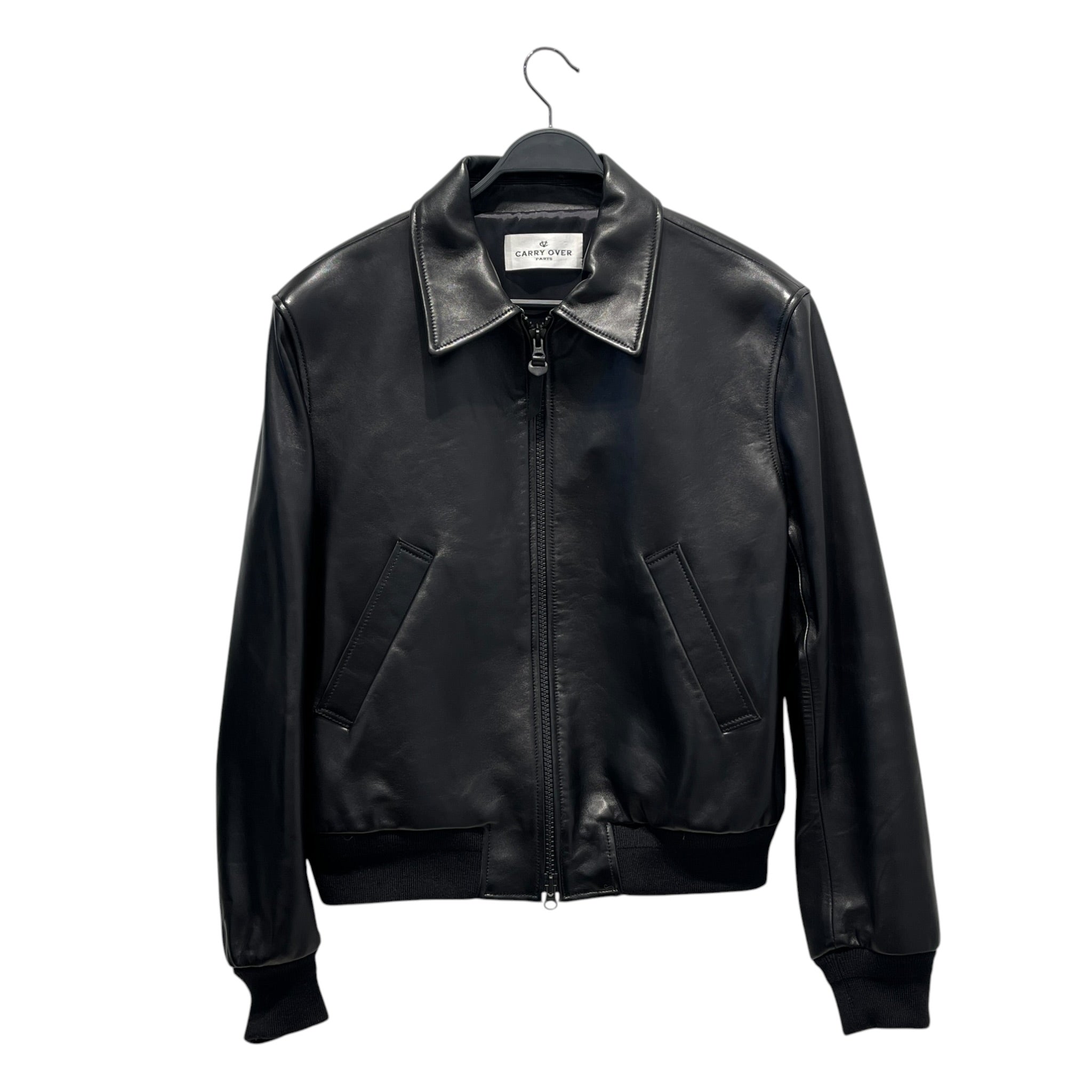 Carry Over/Leather Jkt/Lambskin/BLK/ view 1