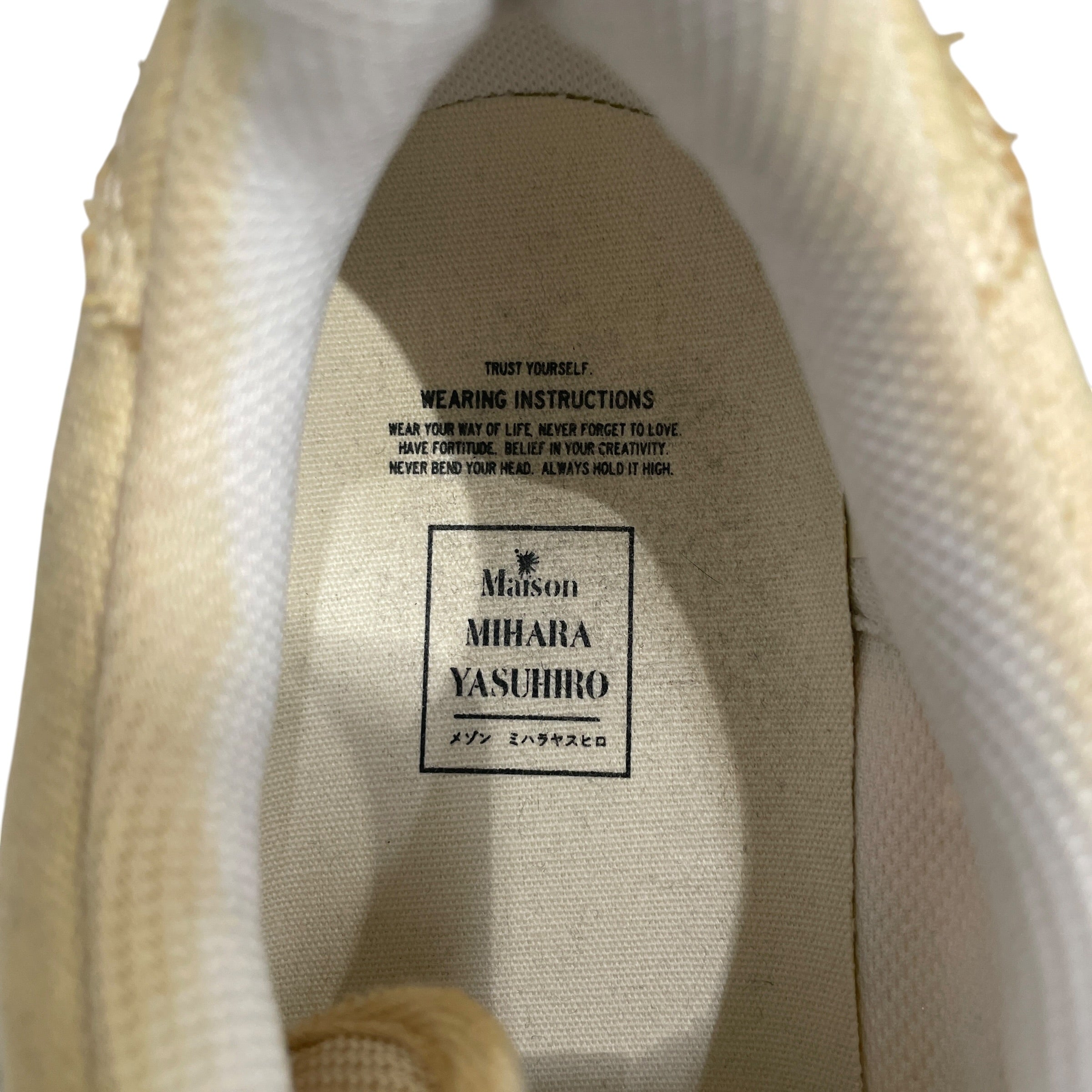 MIHARA YASUHIRO/Low-Sneakers/EU 42/Cotton/BEG/A12FW716 view 4
