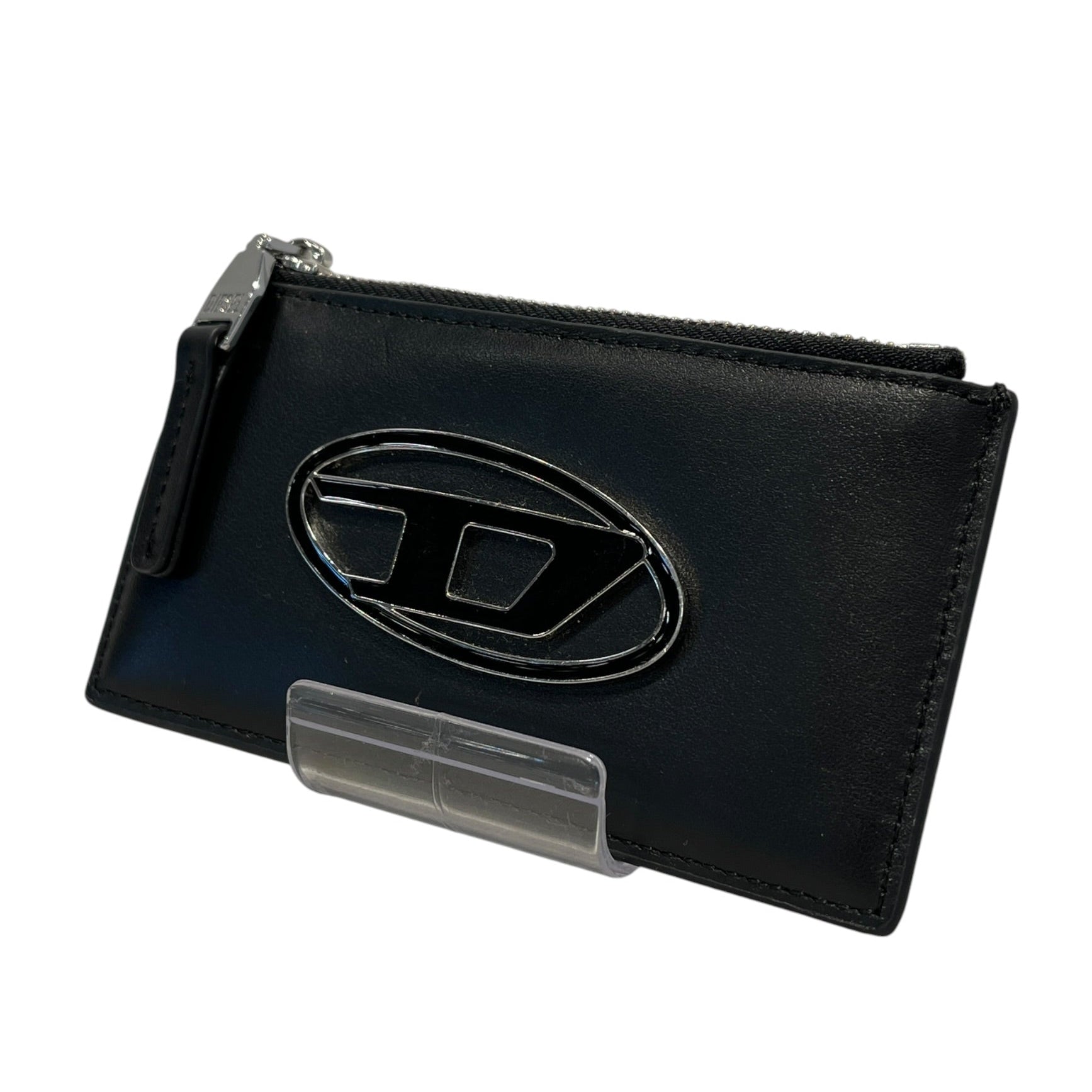 DIESEL/Card Case/Leather/BLK/CARD HOLDER WITH SILVER LOGO view 1