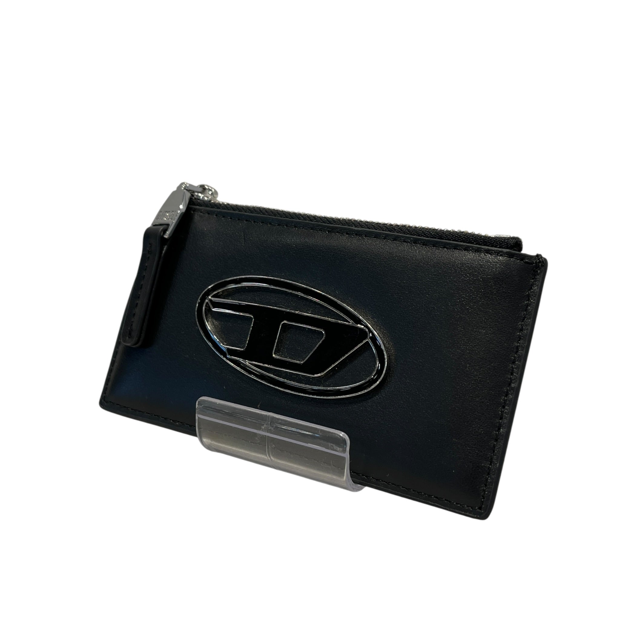 DIESEL/Card Case/Leather/BLK/CARD HOLDER WITH SILVER LOGO view 2