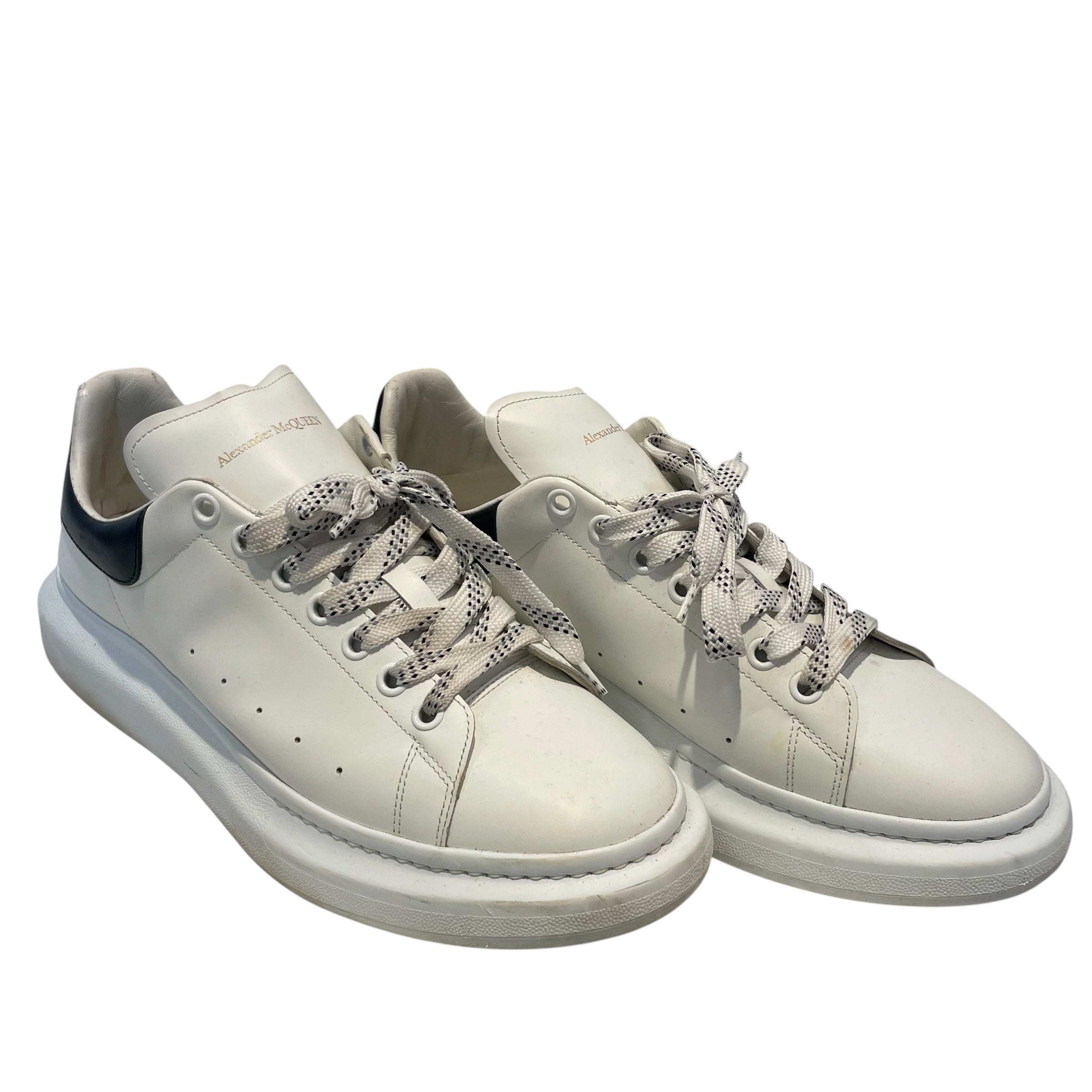 Alexander McQueen/Low-Sneakers/EU 47/Leather/WHT/blk/trainers view 1