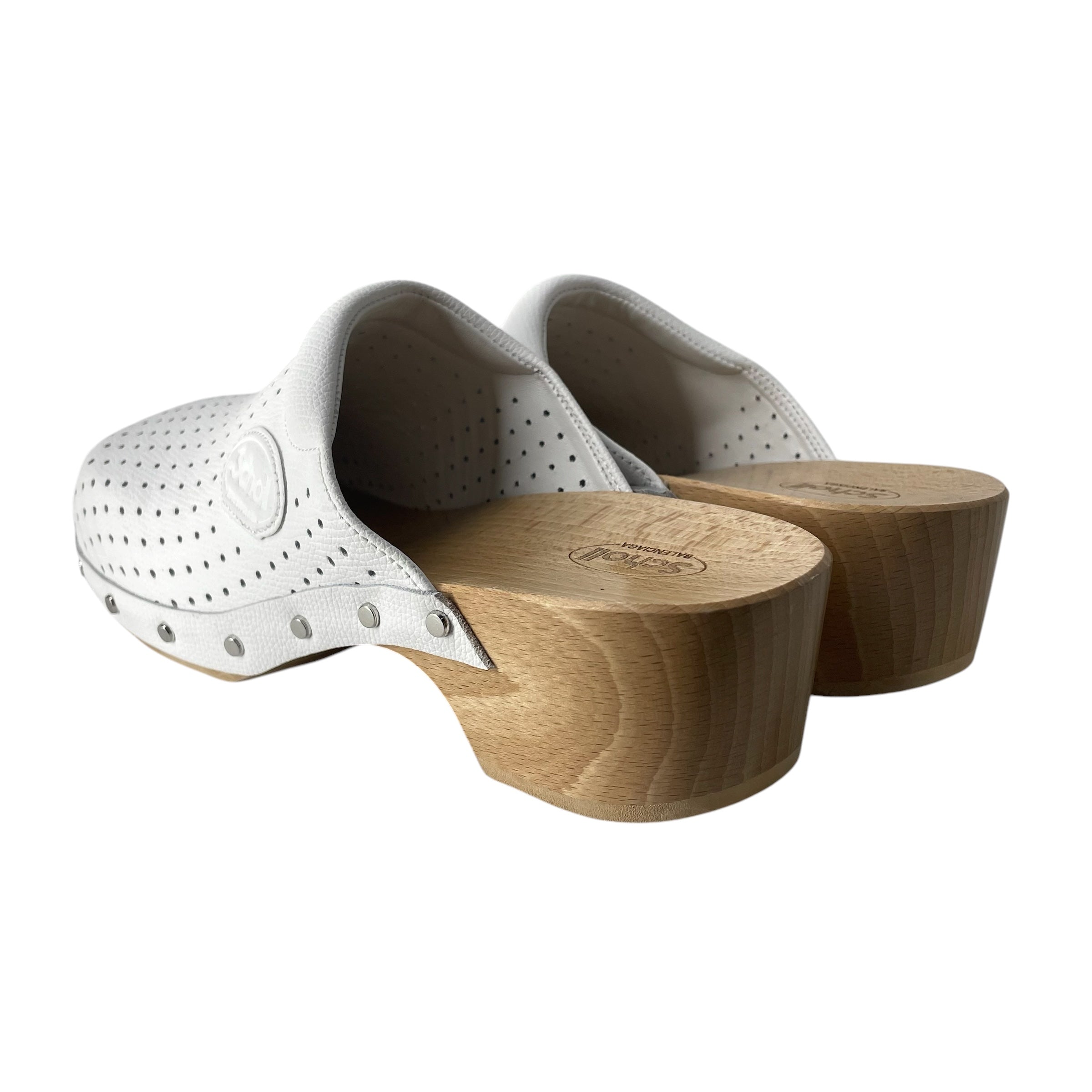 BALENCIAGA/Dr.Scholl/Sandals/EU 40/Leather/WHT/CLOG MULE view 3