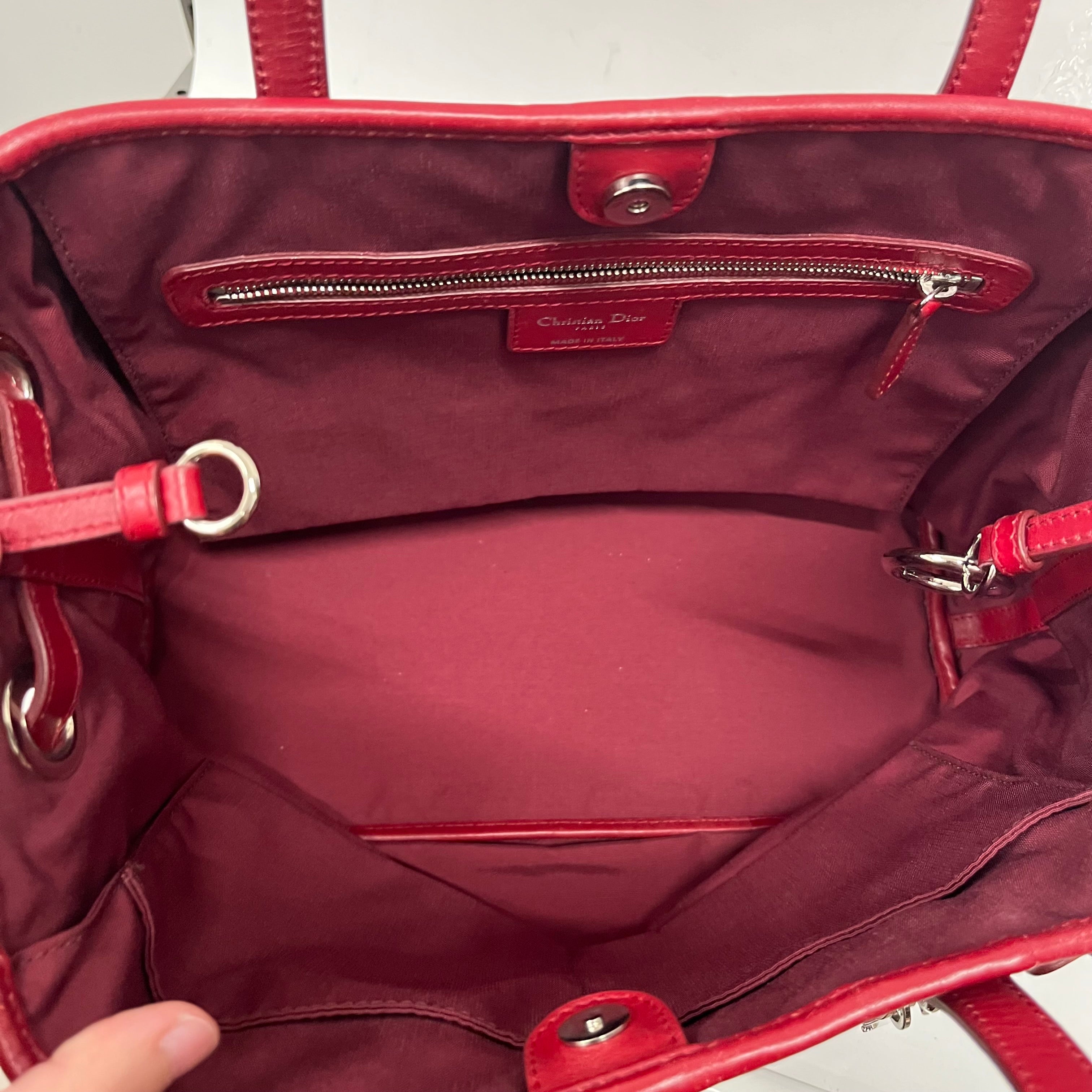 Christian Dior/Hand Bag/Leather/RED/ view 4