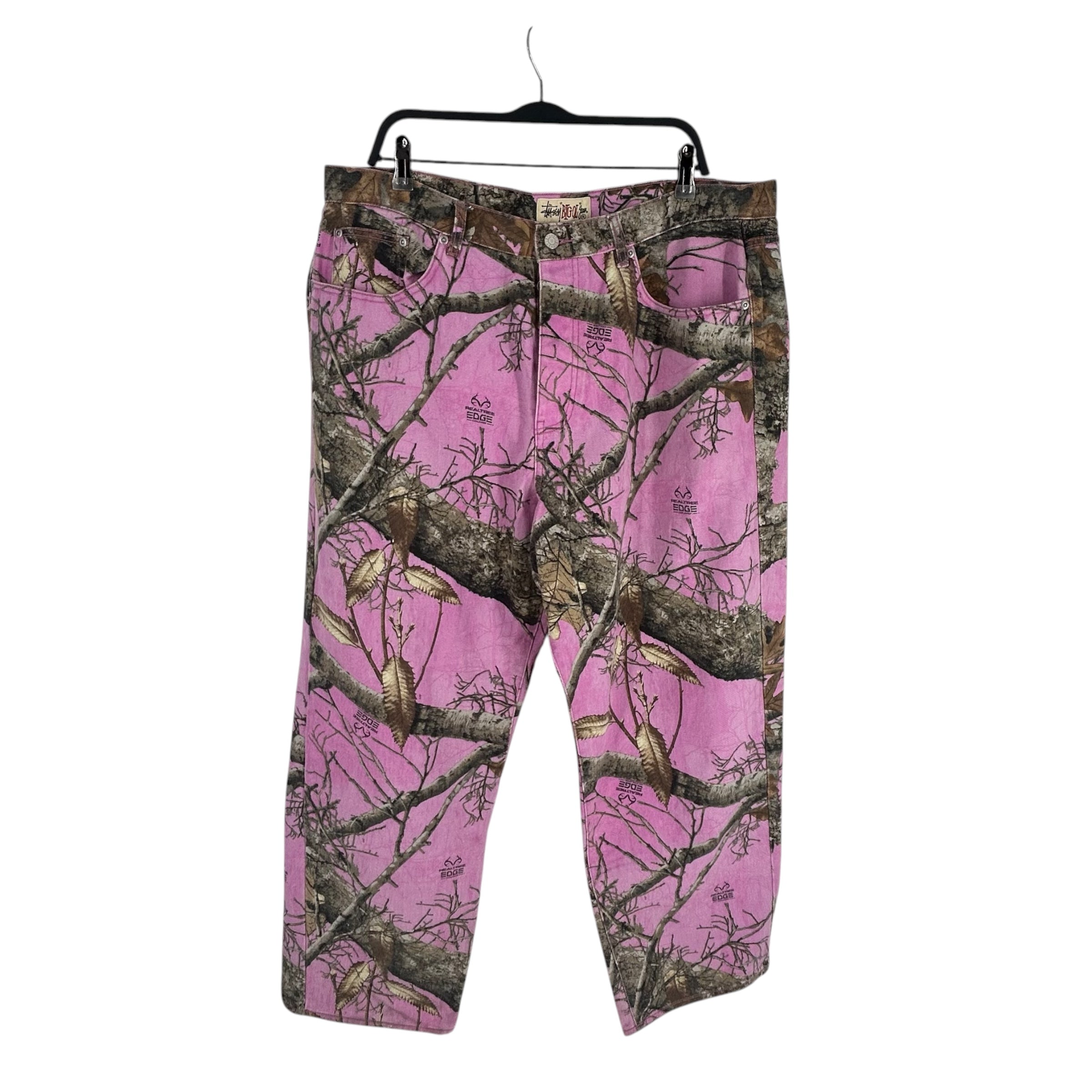 STUSSY/Straight Pants/38/Cotton/PNK/Camouflage/REAL TREE view 1