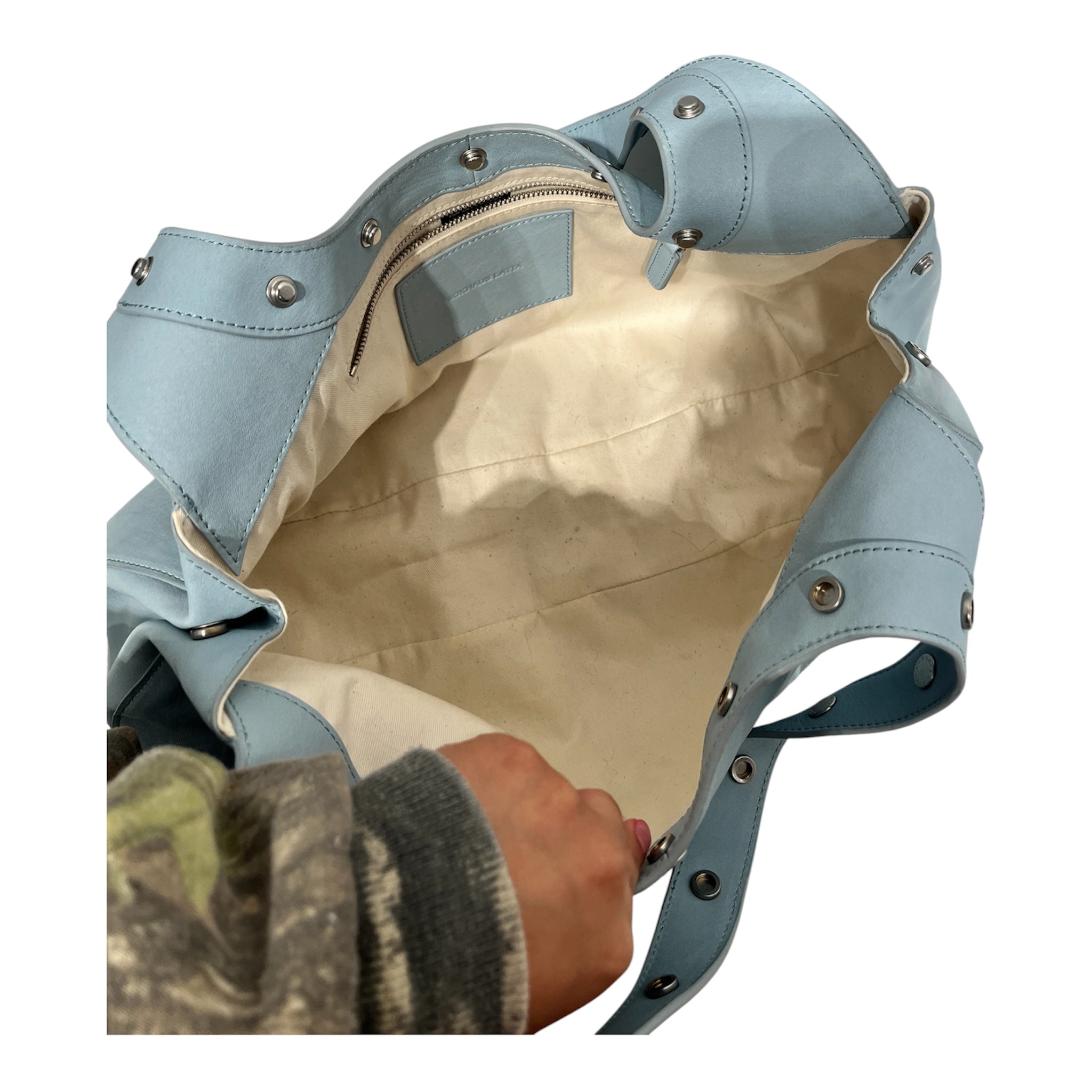 ECKHAUS LATTA/Hand Bag/Leather/BLU/Shoulder Bag - Studded view 4