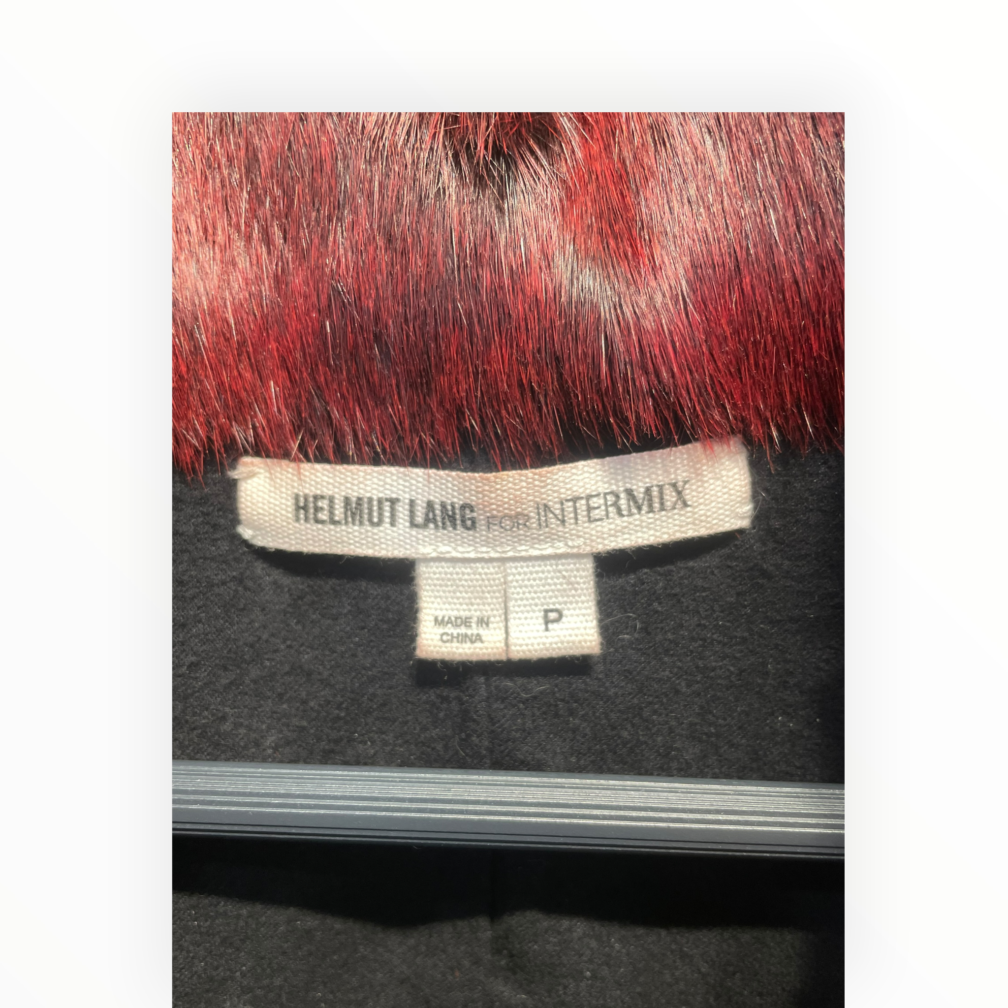 Helmut Lang/Vest/S/Fur/RED/InterMix view 3