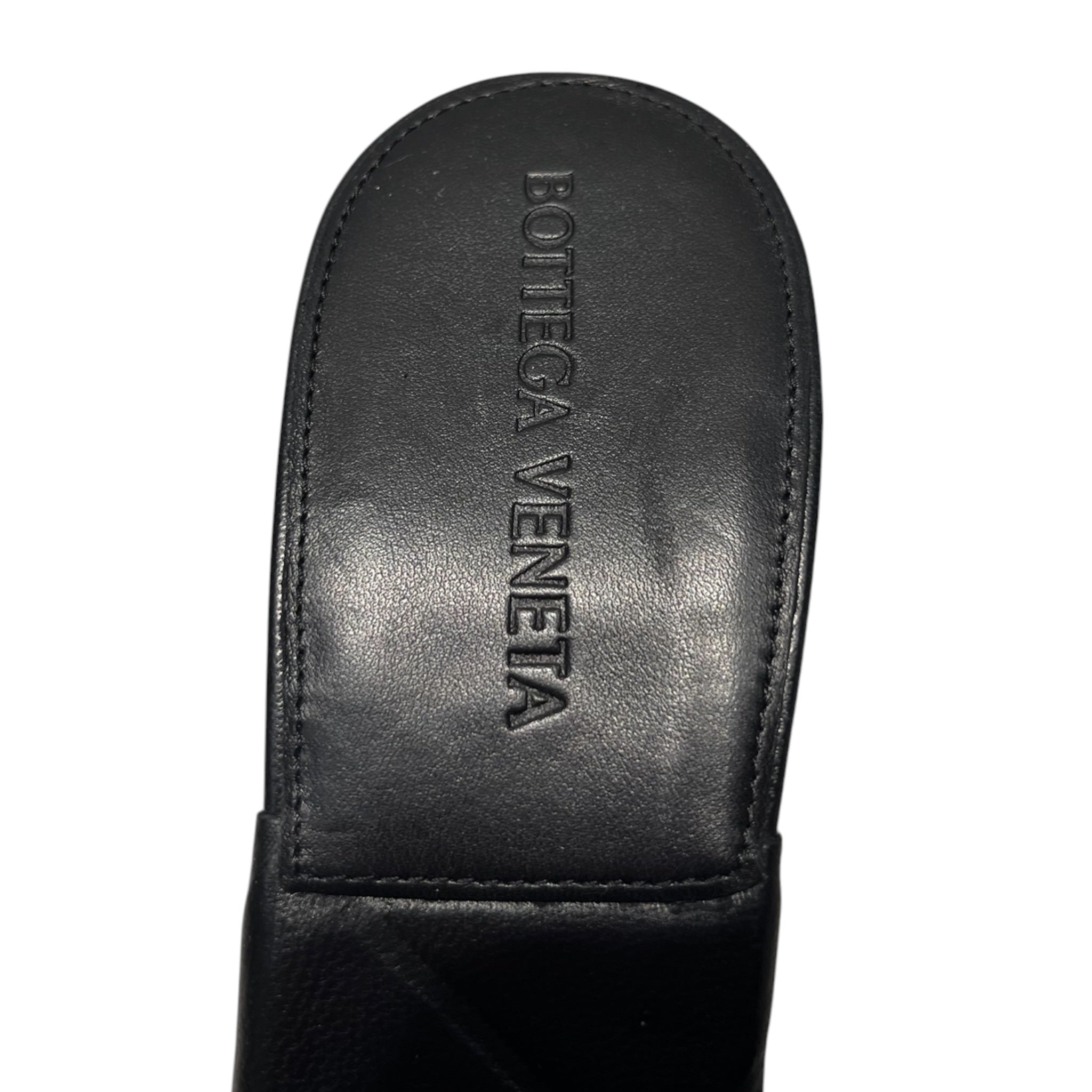 BOTTEGA VENETA/Heels/EU 37/Leather/BLK/QUILTED EMBOSSED LAGOON view 3