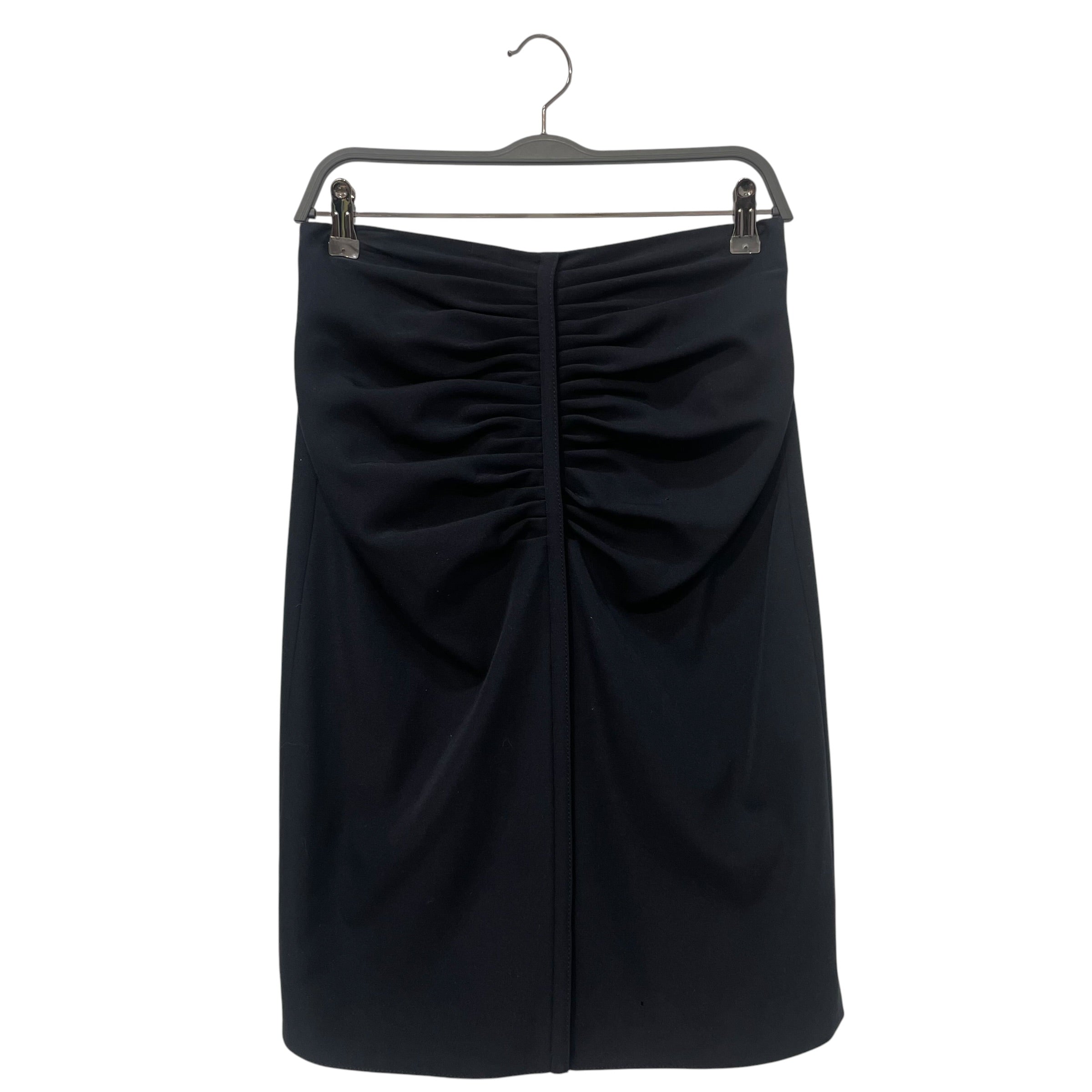 BALENCIAGA/Skirt/40/Cotton/NVY/ruched 2012 skirt view 1
