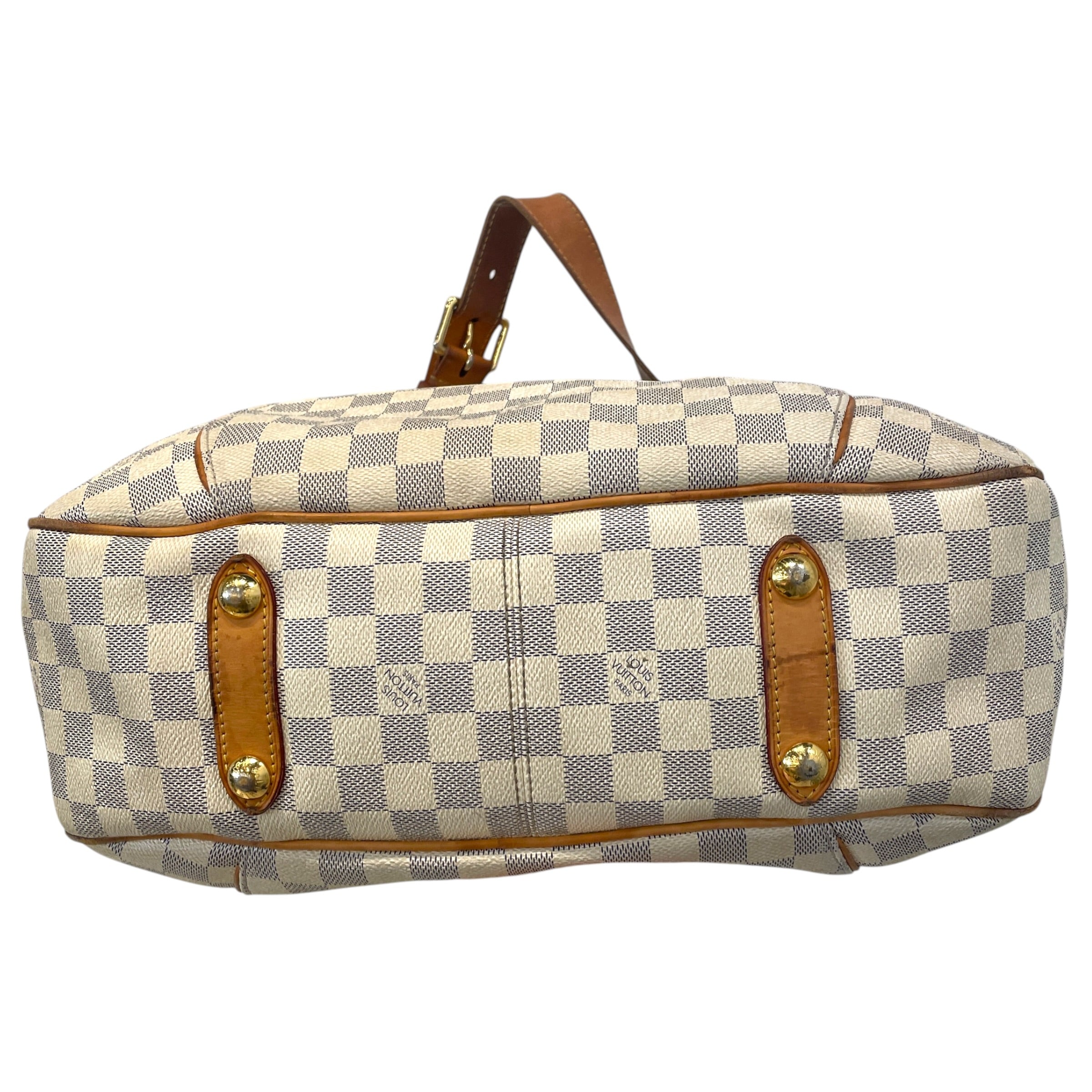 LOUIS VUITTON/Hand Bag/Monogram/Leather/WHT/Damier Azur Galliera view 3