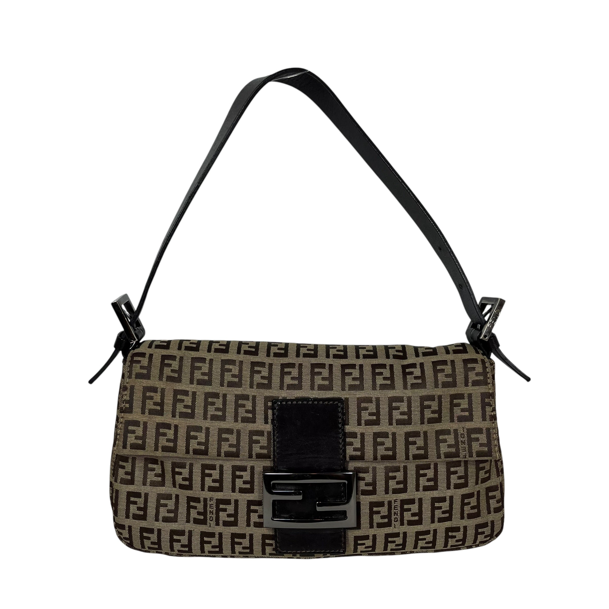 FENDI/Bag/Monogram/Cotton/BRW/ZUCCHINO FF BAGUETTE view 1