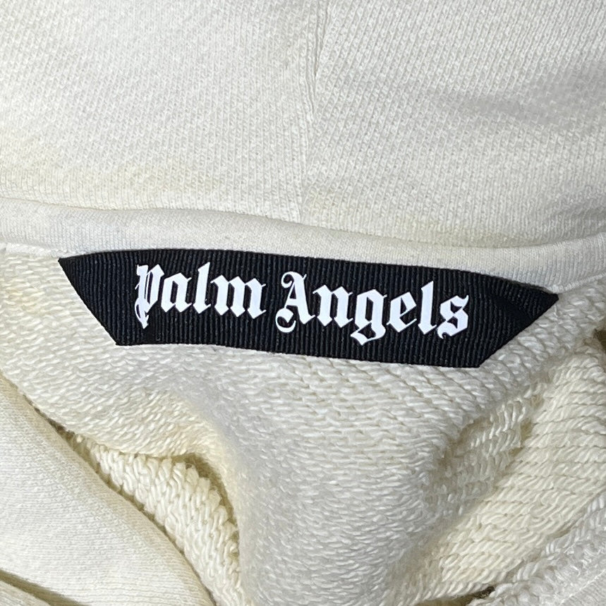 Palm Angels/Hoodie/L/Cotton/WHT/Embroidered Shark Head Hoodie view 3