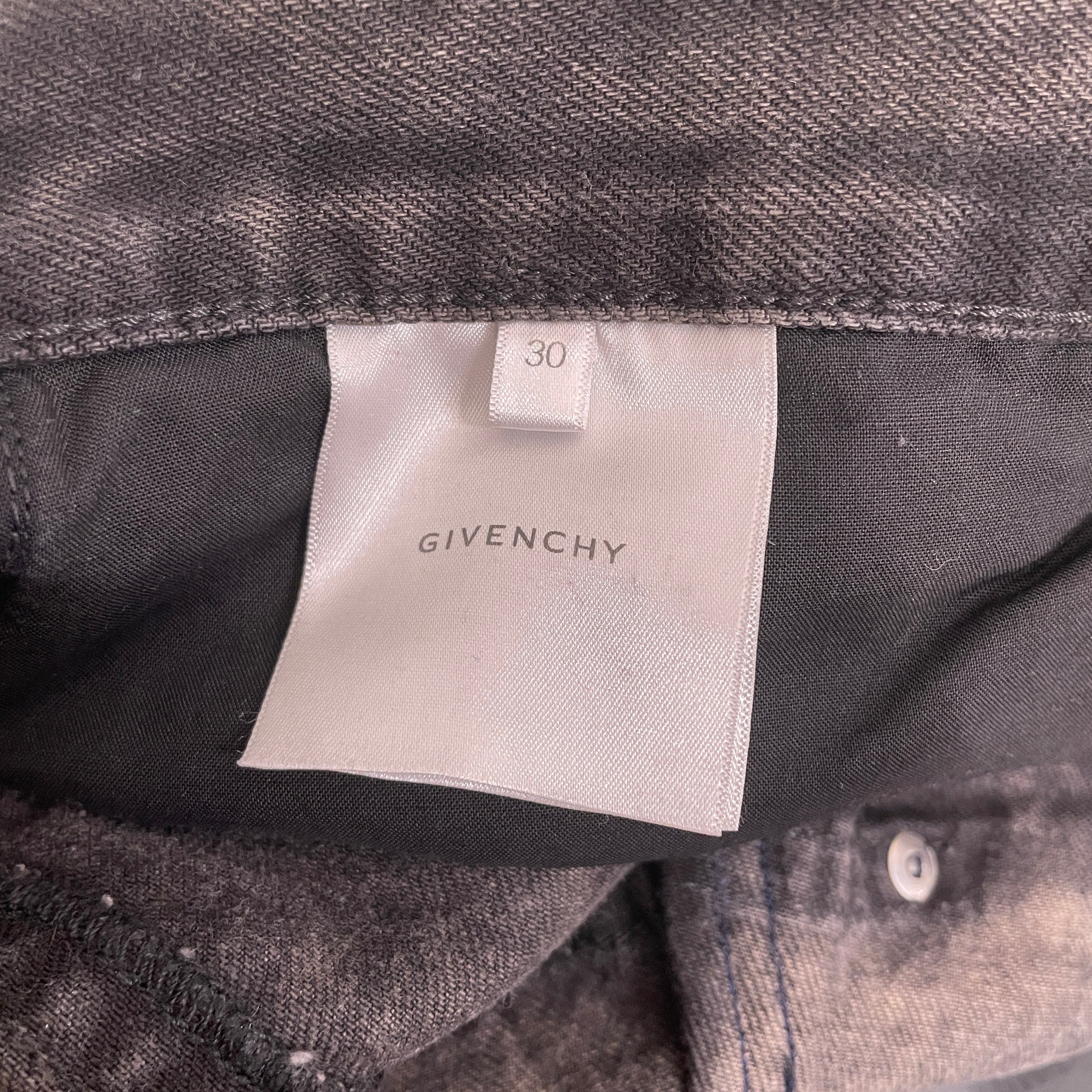 GIVENCHY/Straight Pants/30/Denim/BLK/STRAIGHT WASHED DENIM view 4