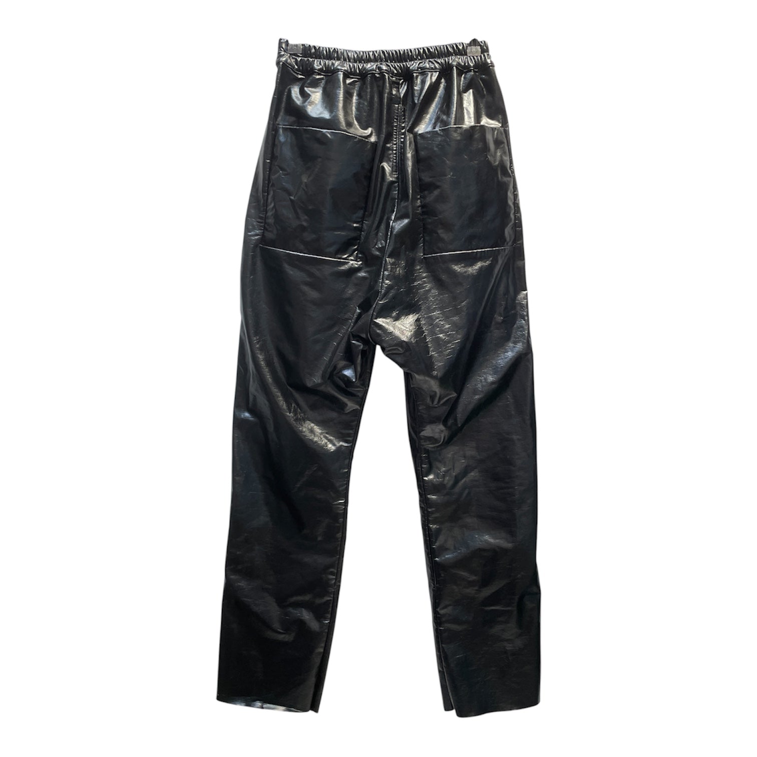 RICK OWENS DRKSHDW/Pants/S/Leather/BLK/MIDDLE ZIP view 2