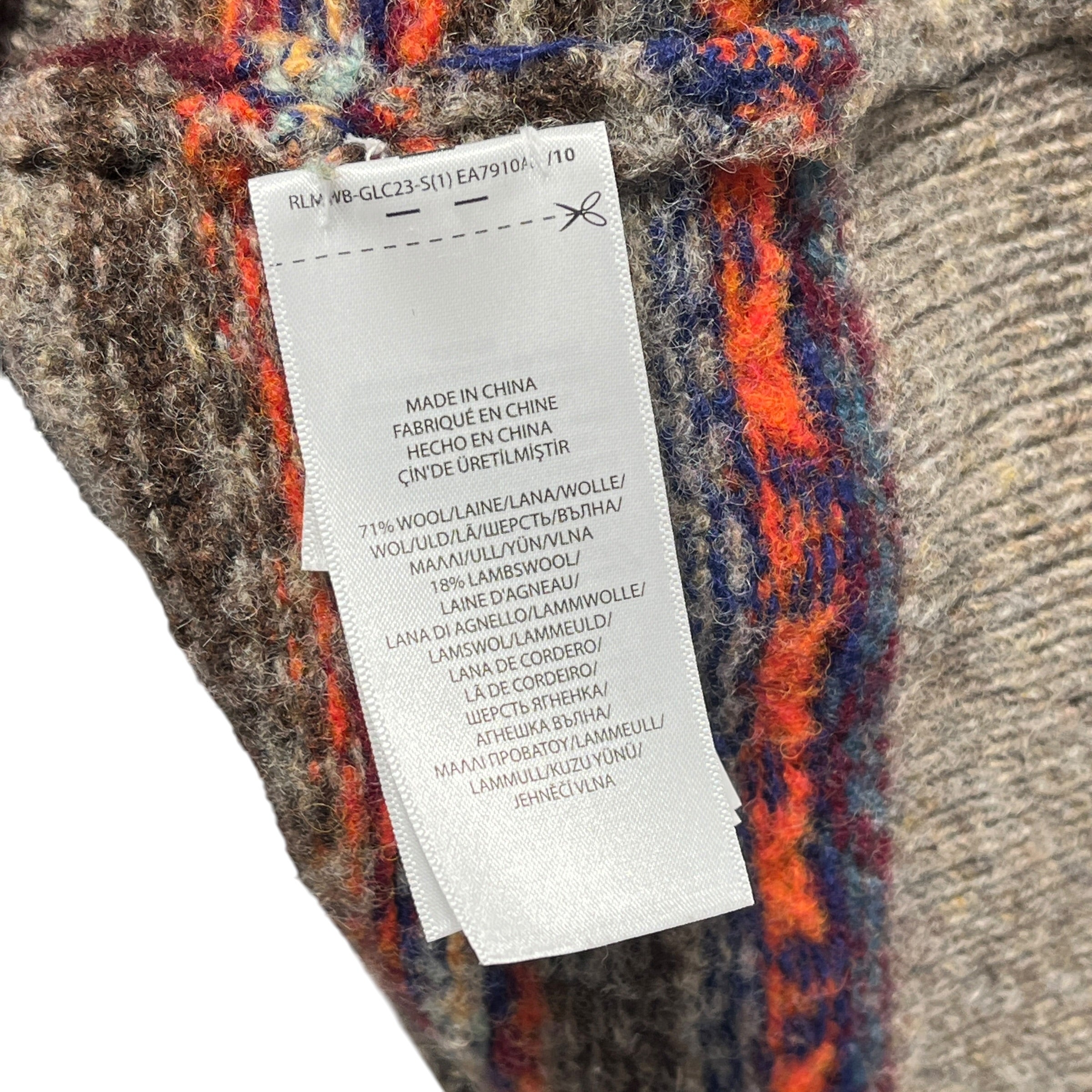 POLO RALPH LAUREN/Sweater/XXL/Wool/GRY/polo bear dappered (lil hole) view 4