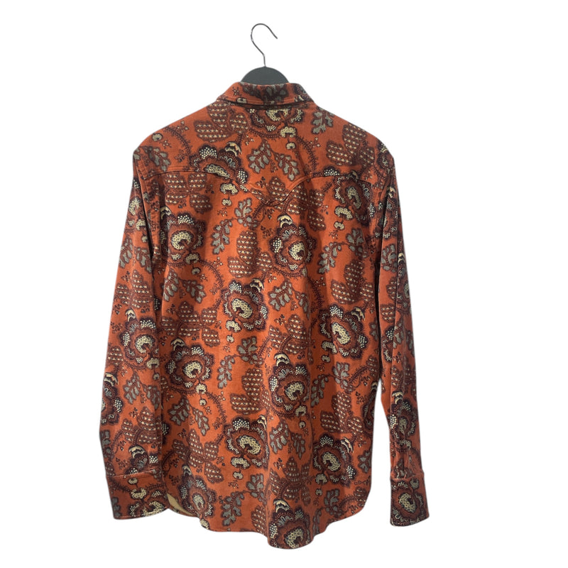 AA DOPPIAA/LS Shirt/41/Suede/BRD/Paisley/