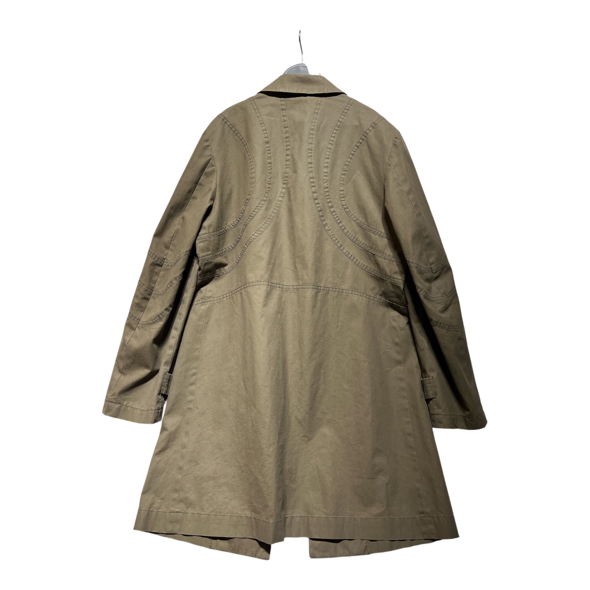 COMME des GARCONS HOMME PLUS/Trench Coat/L/Cotton/KHK/military trench view 2