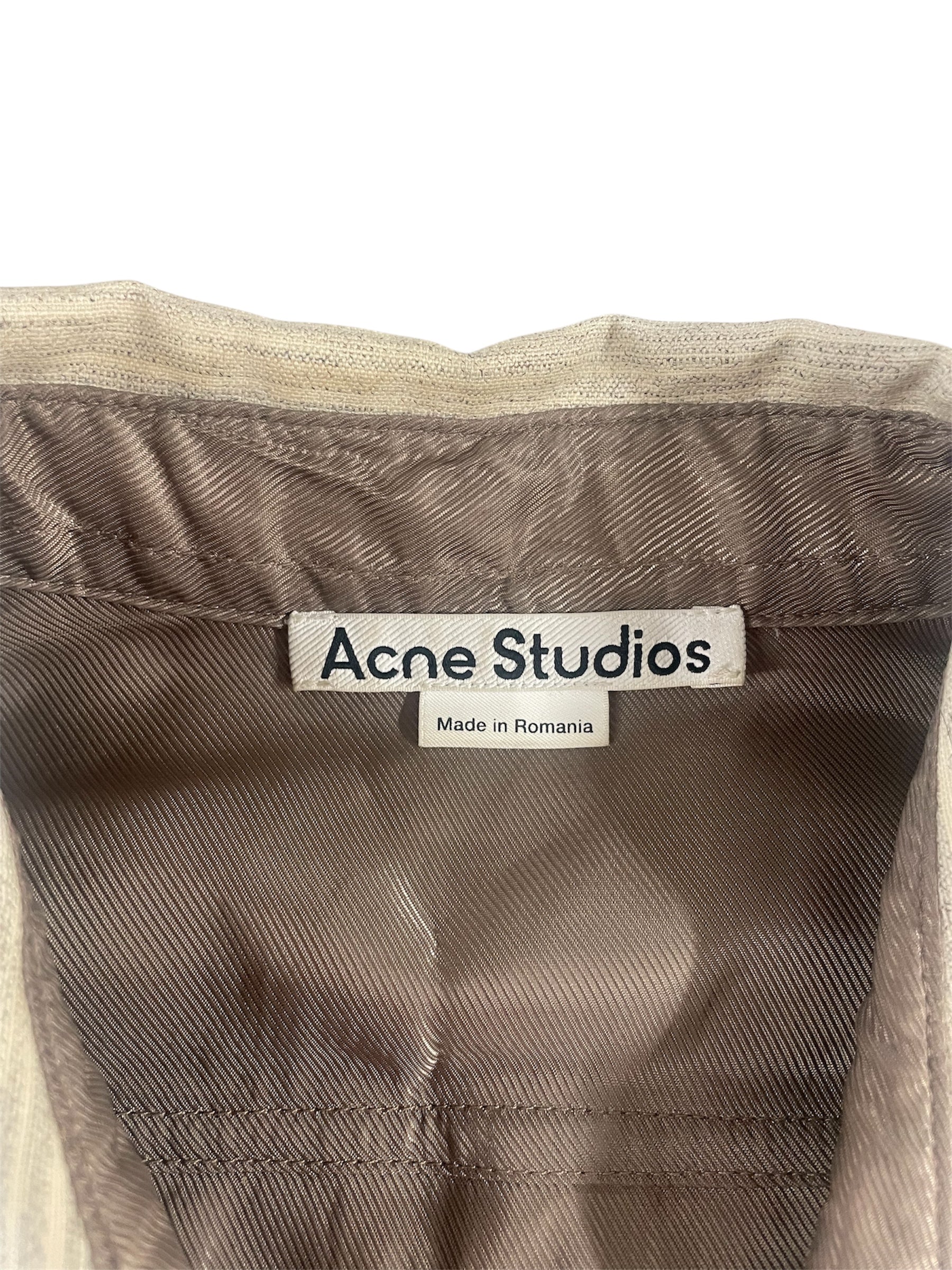 Acne Studios/LS Shirt/46/Wool/IVR/Dress/WOOL OVERSHIRT - OUTW000579 view 3