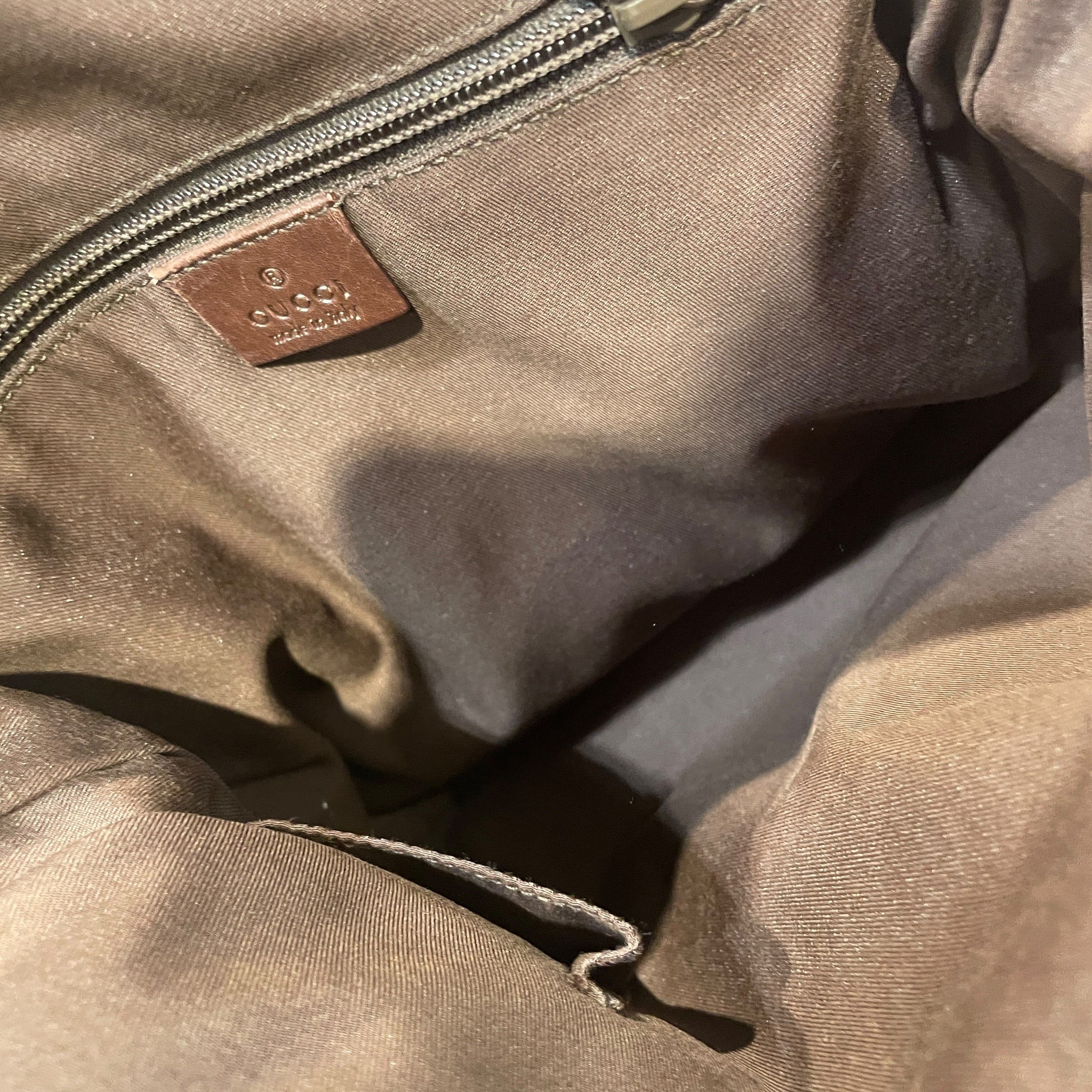 GUCCI/Cross Body Bag/Monogram/Cotton/BRW/GG Canvas Vintage Strap Bag view 4