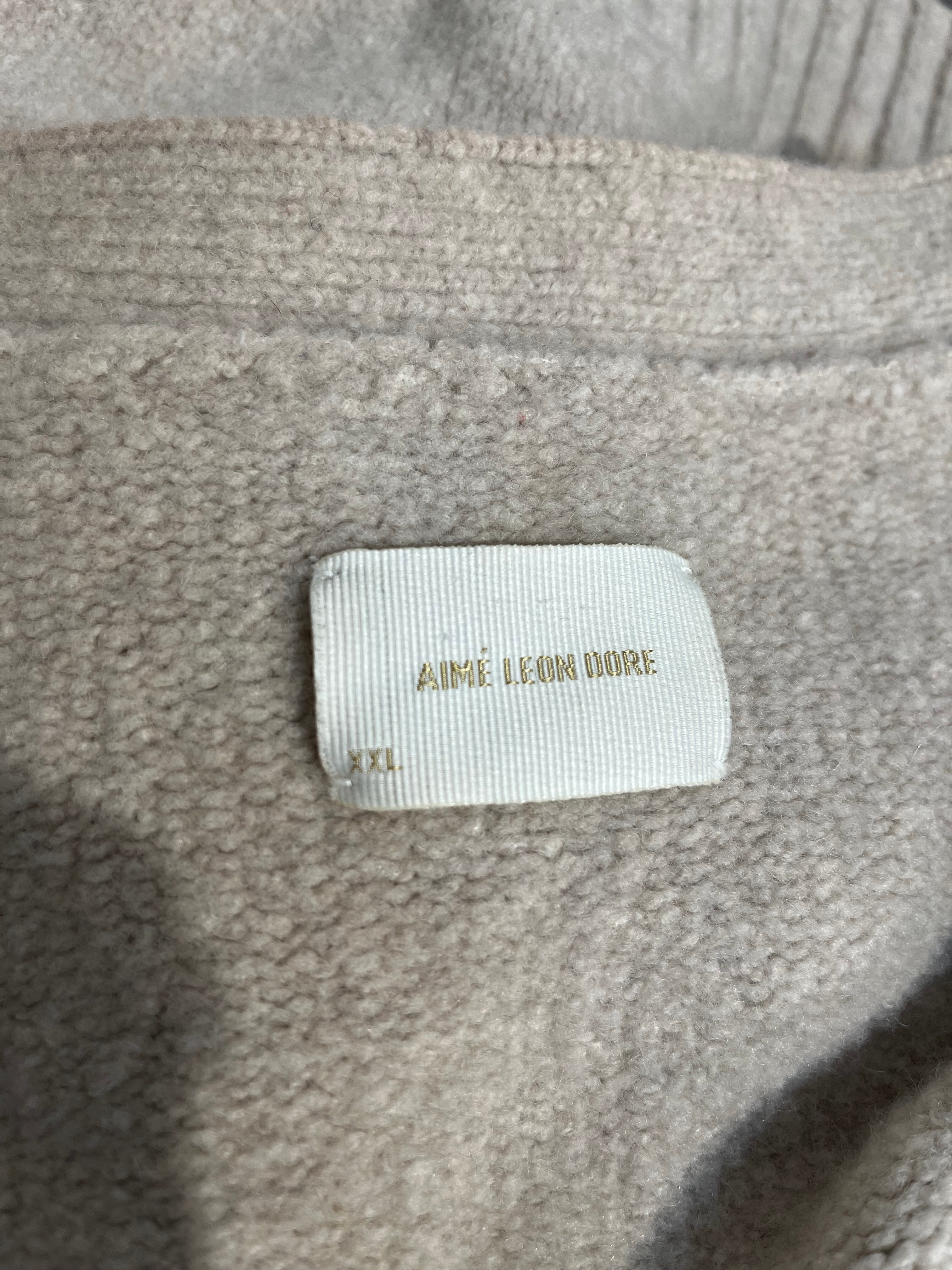 AIME LEON DORE/Cardigan/XXL/Wool/CRM/CREAM WOOL CARDIGAN view 3
