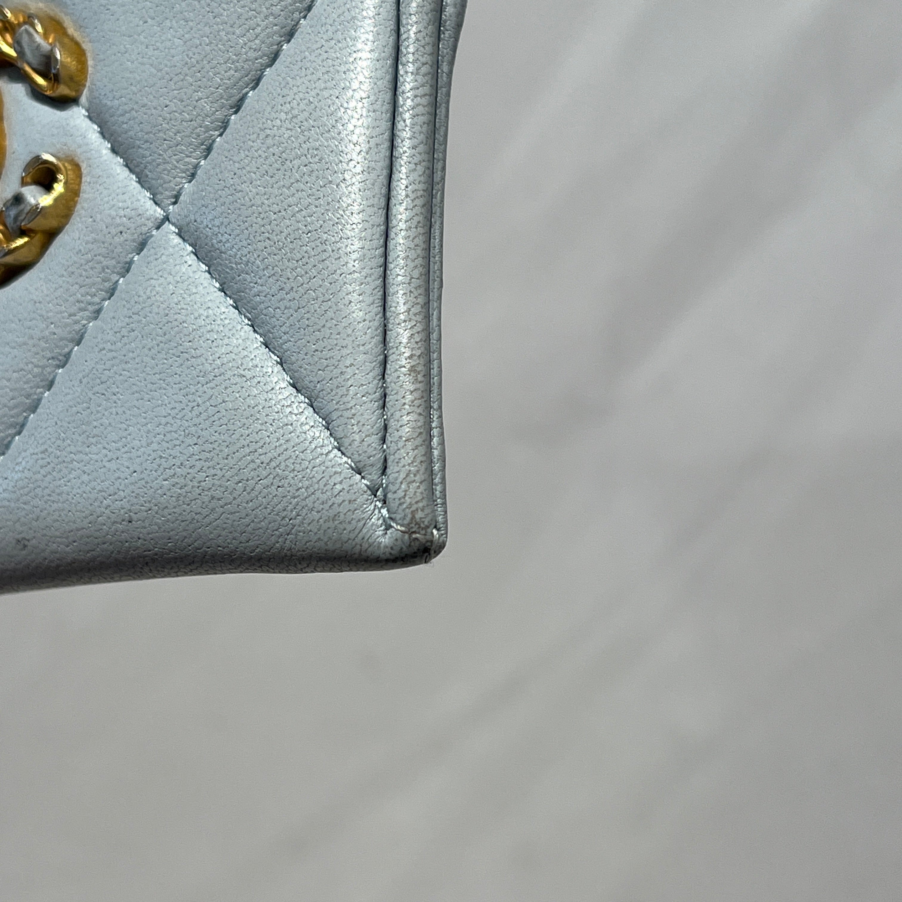 CHANEL/Card Case/Leather/GRY/L's/chanel 19 quilted view 7
