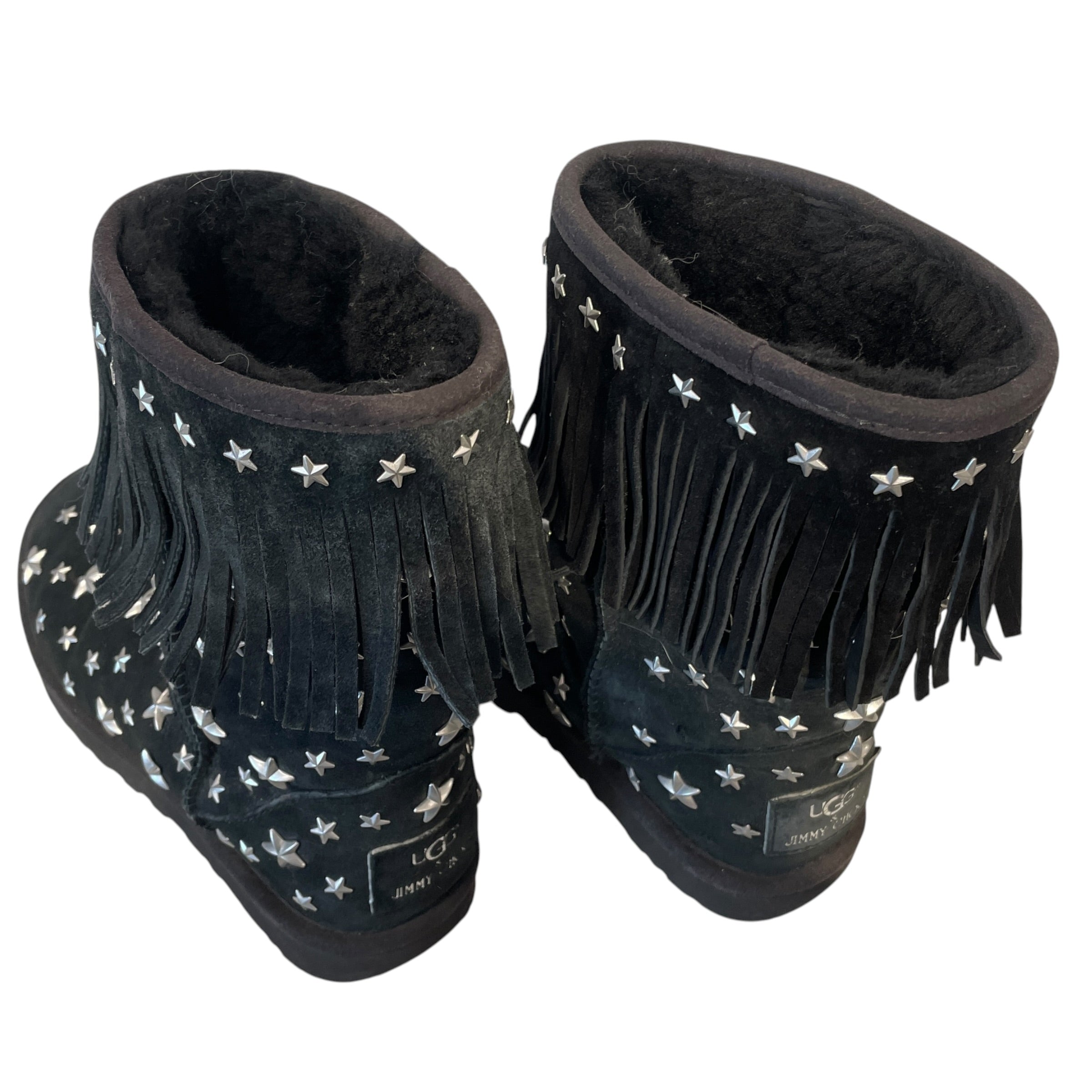 JIMMY CHOO/UGG australia/Boots/US 7/Suede/BLK/STAR STUDS view 2
